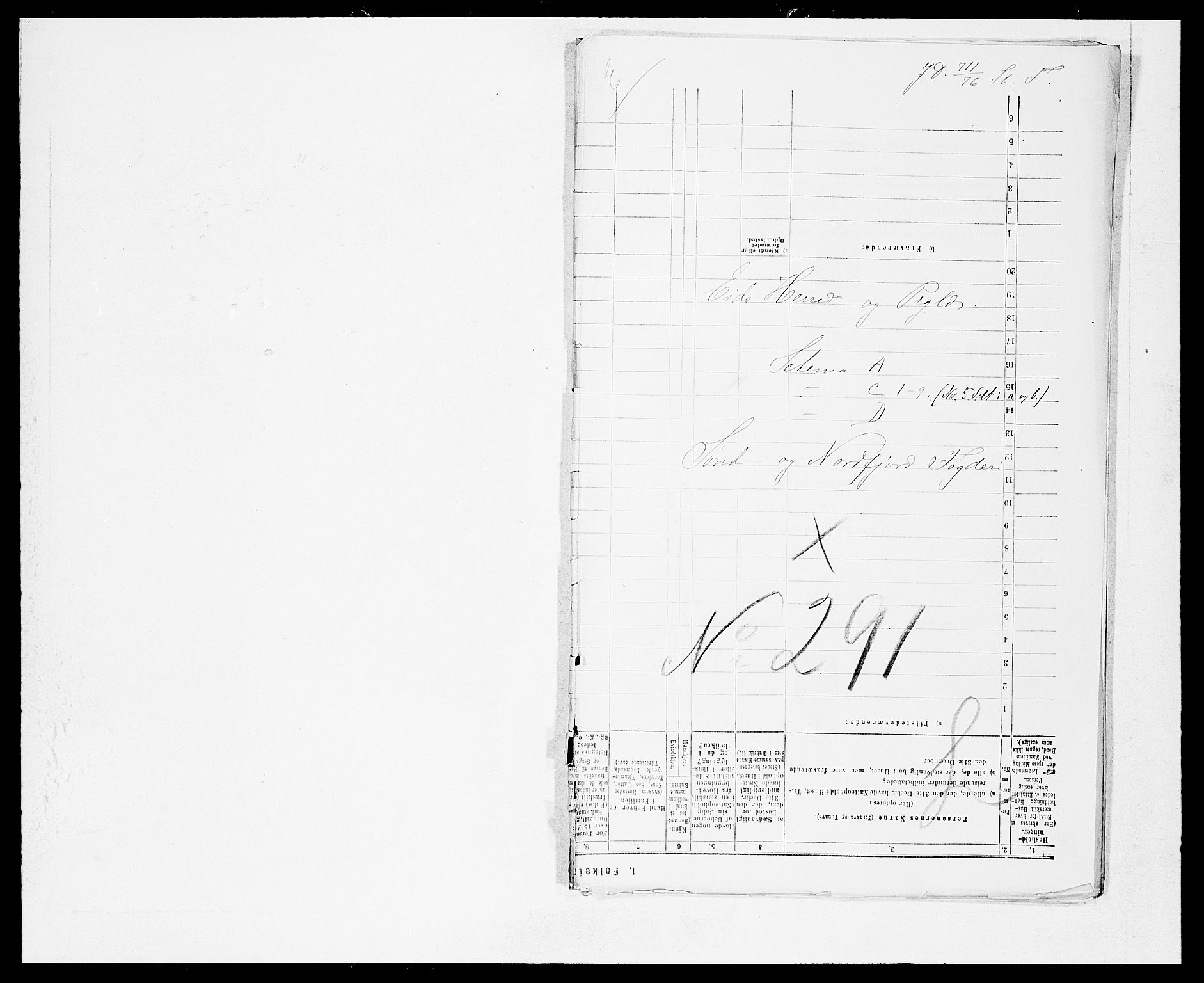 SAB, 1875 Census for 1443P Eid, 1875, p. 1