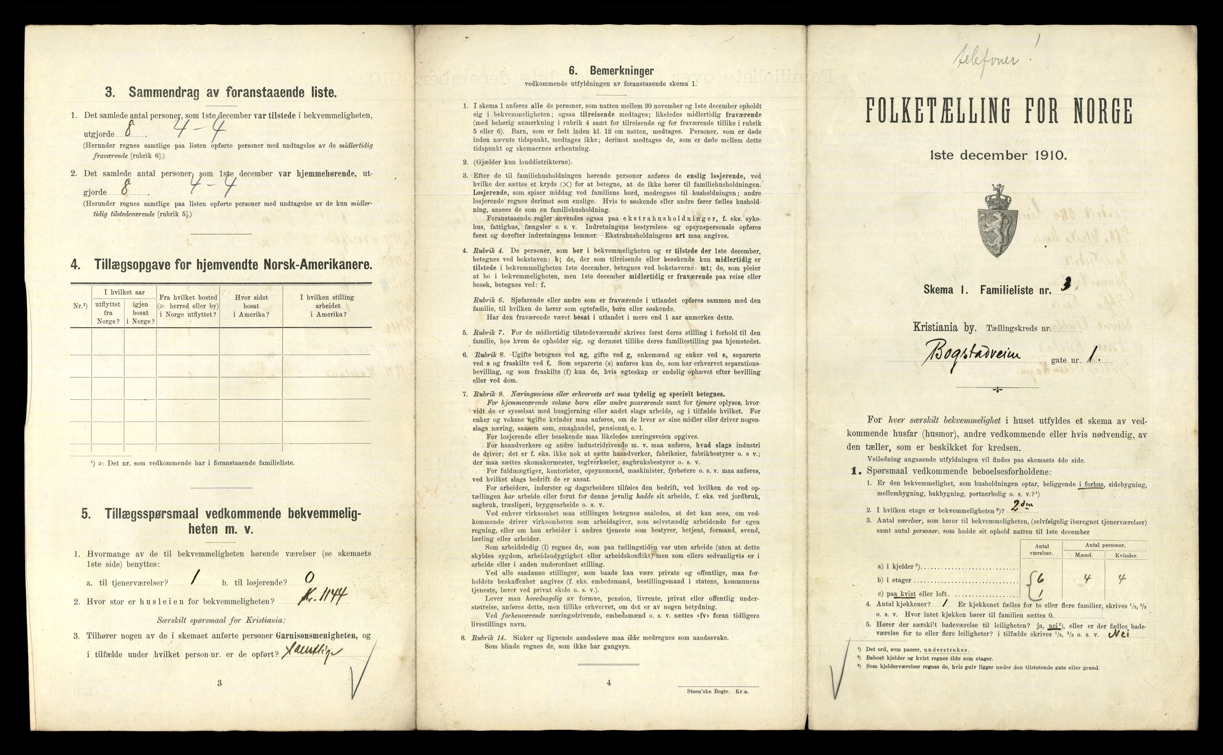 RA, 1910 census for Kristiania, 1910, p. 7665