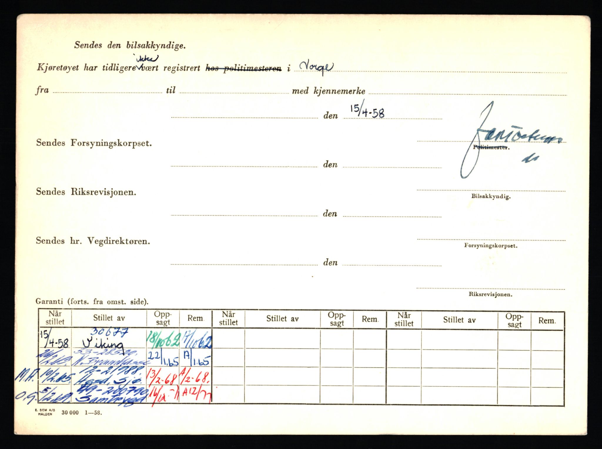 Stavanger trafikkstasjon, AV/SAST-A-101942/0/F/L0009: L-3000 - L-3349, 1930-1971, p. 130