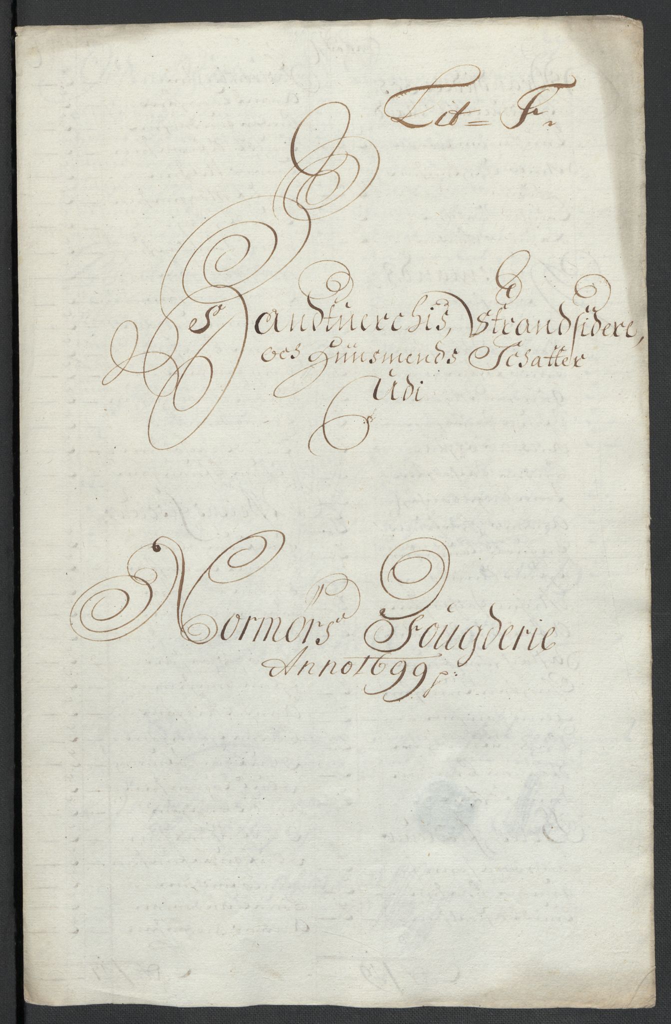 Rentekammeret inntil 1814, Reviderte regnskaper, Fogderegnskap, AV/RA-EA-4092/R56/L3738: Fogderegnskap Nordmøre, 1699, p. 86