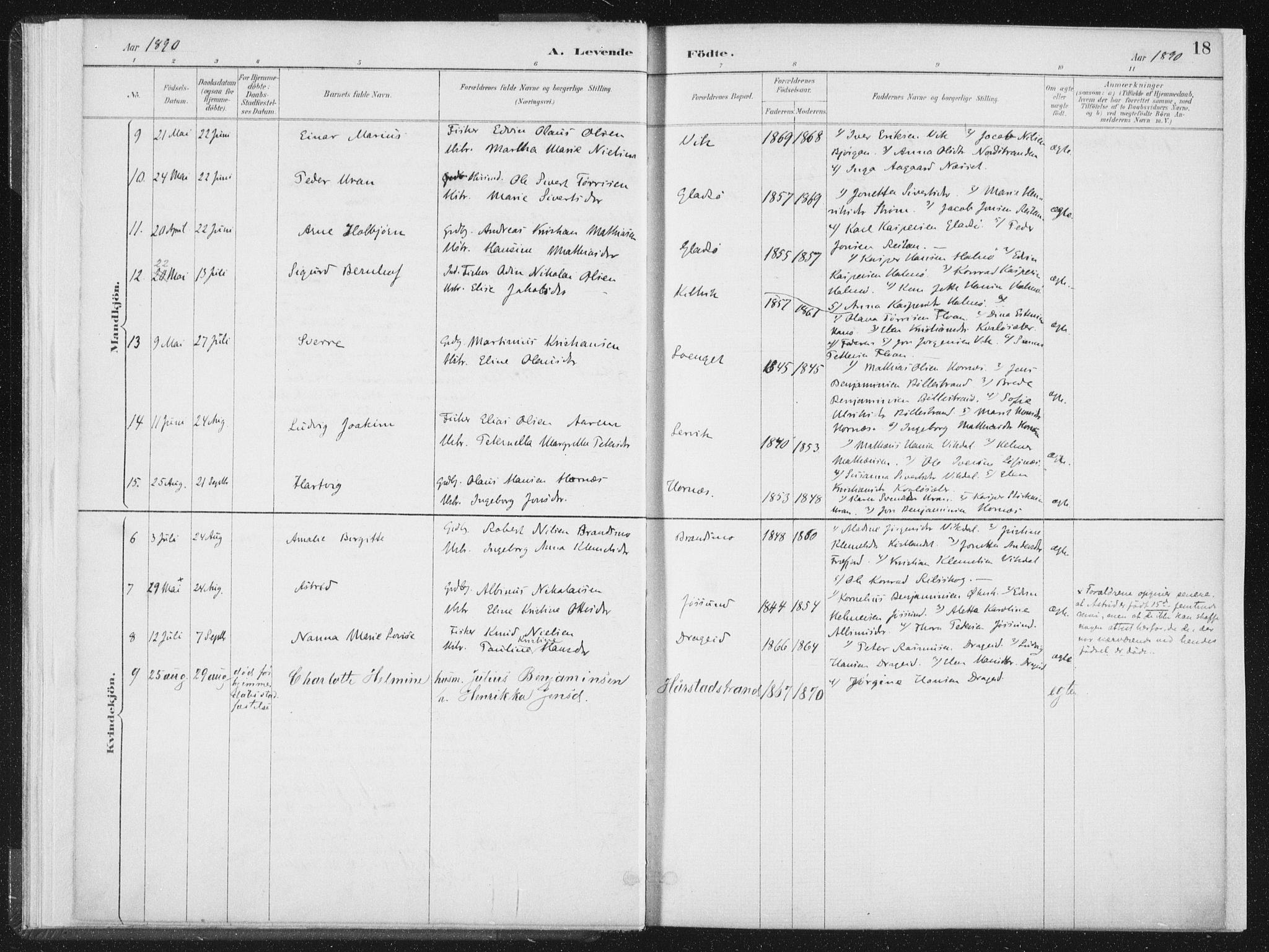 Ministerialprotokoller, klokkerbøker og fødselsregistre - Nord-Trøndelag, SAT/A-1458/771/L0597: Parish register (official) no. 771A04, 1885-1910, p. 18