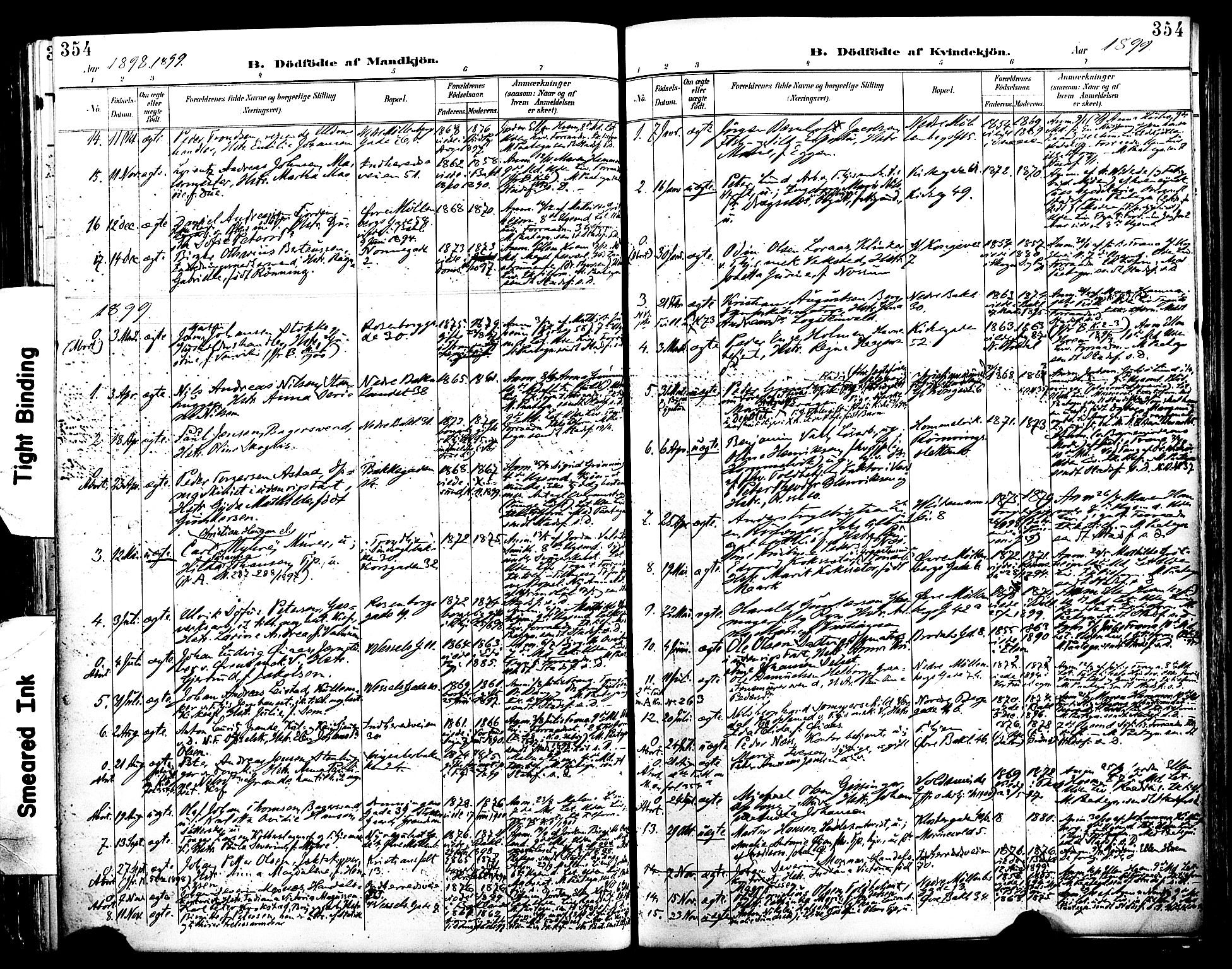 Ministerialprotokoller, klokkerbøker og fødselsregistre - Sør-Trøndelag, AV/SAT-A-1456/604/L0197: Parish register (official) no. 604A18, 1893-1900, p. 354