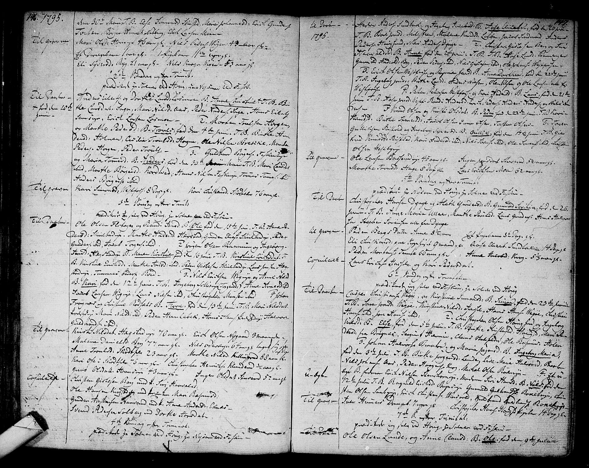 Eiker kirkebøker, SAKO/A-4/F/Fa/L0009: Parish register (official) no. I 9, 1789-1806, p. 146-147