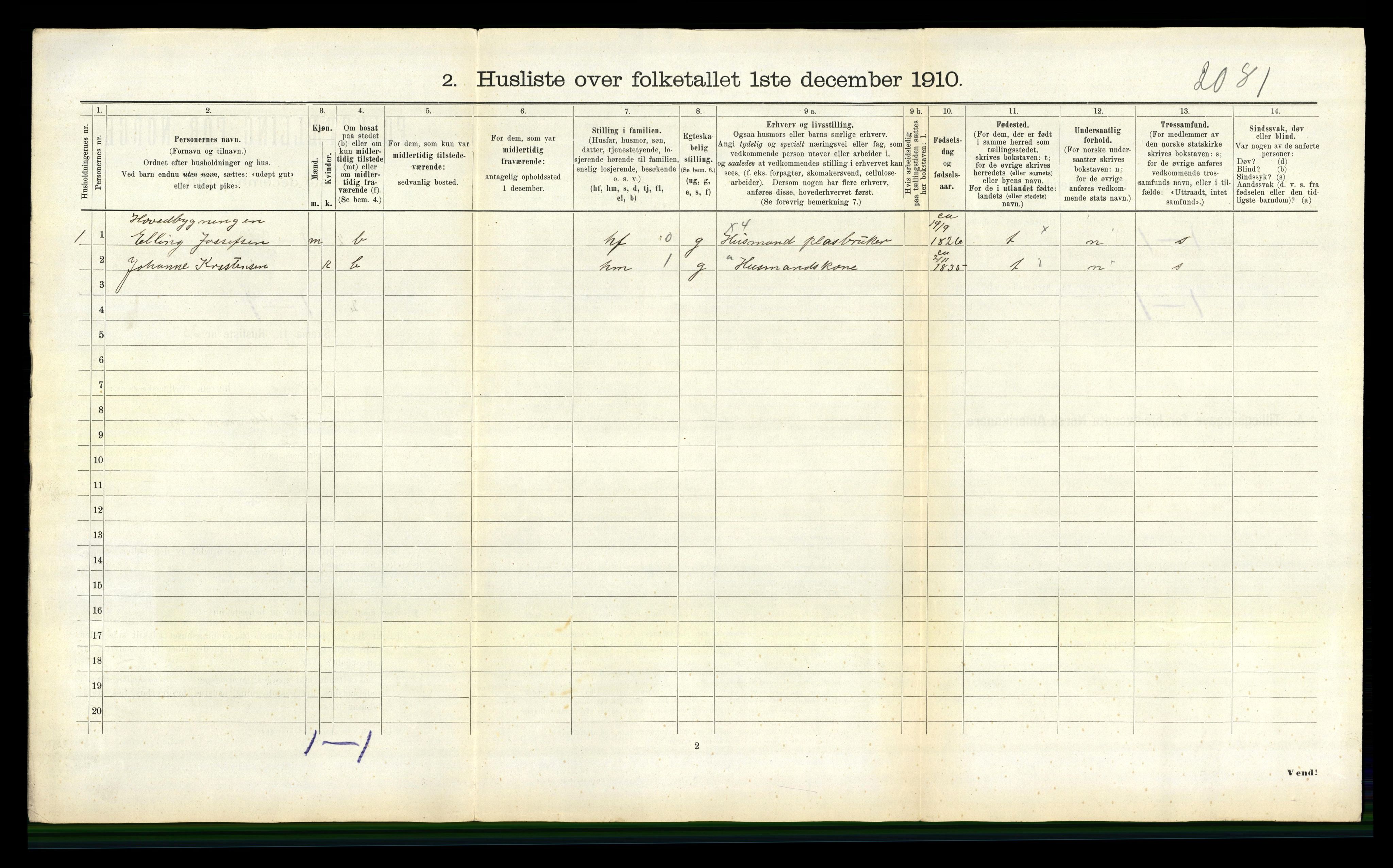 RA, 1910 census for Gulen, 1910, p. 213