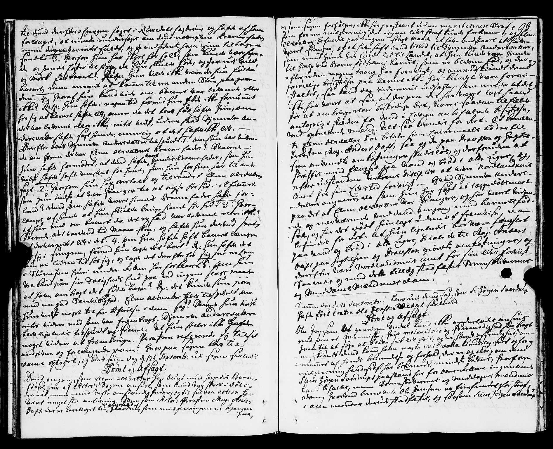 Nordland og Finnmarks lagstol, AV/SAT-A-5608/X/L0006: Justisprotokoll, 1730-1740, p. 92b-93a