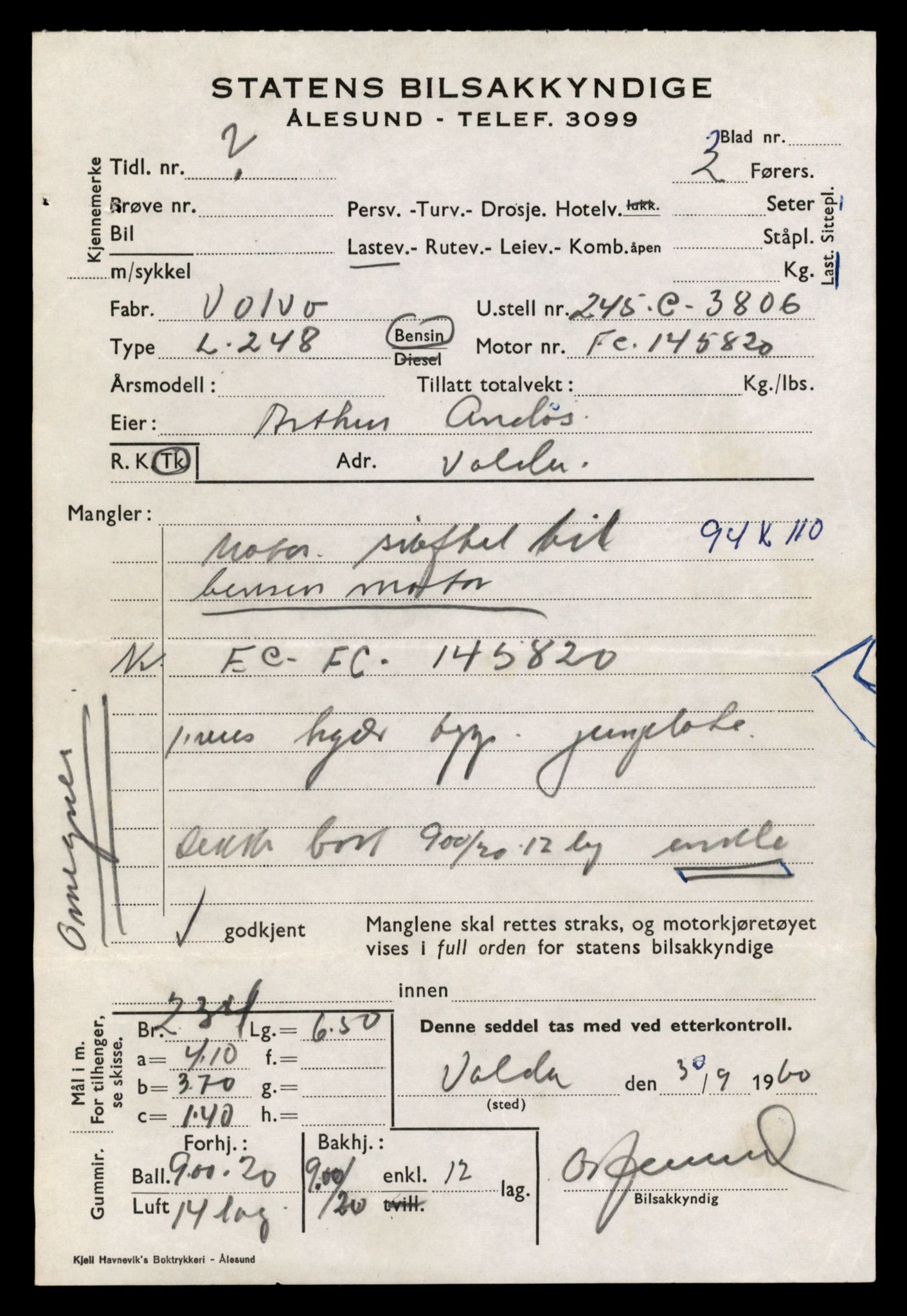 Møre og Romsdal vegkontor - Ålesund trafikkstasjon, AV/SAT-A-4099/F/Fe/L0035: Registreringskort for kjøretøy T 12653 - T 12829, 1927-1998, p. 3182