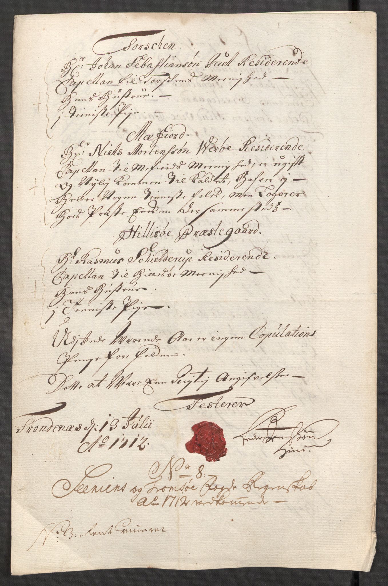 Rentekammeret inntil 1814, Reviderte regnskaper, Fogderegnskap, AV/RA-EA-4092/R68/L4758: Fogderegnskap Senja og Troms, 1711-1712, p. 347