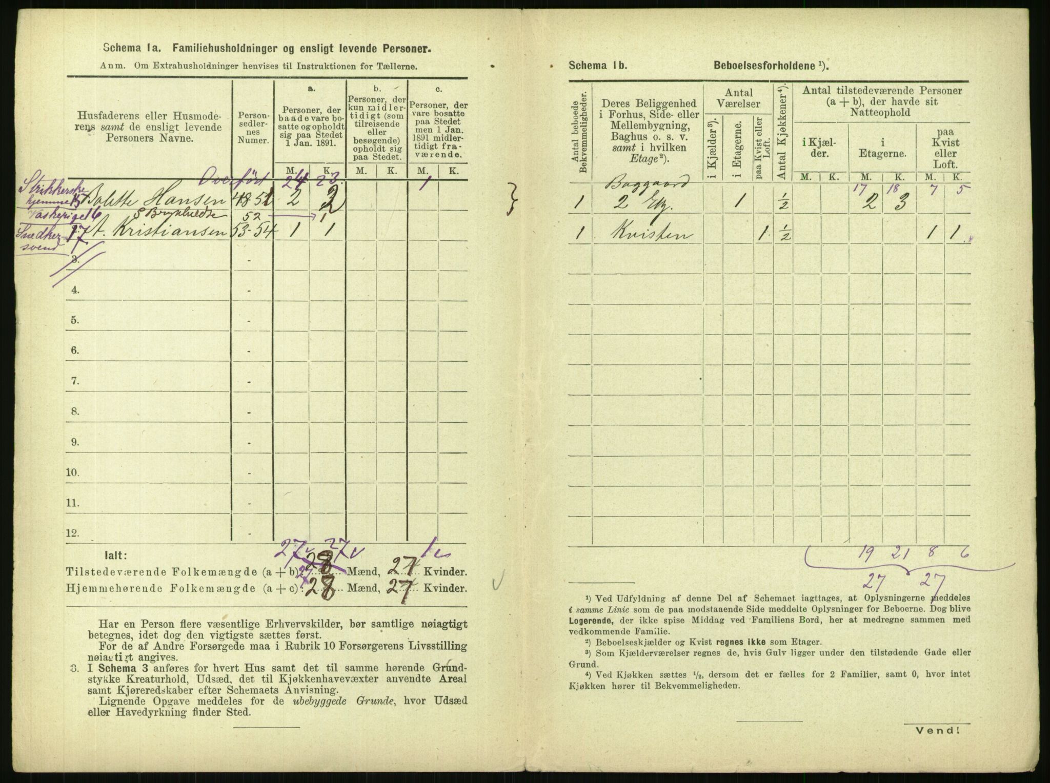 RA, 1891 census for 0301 Kristiania, 1891, p. 71558