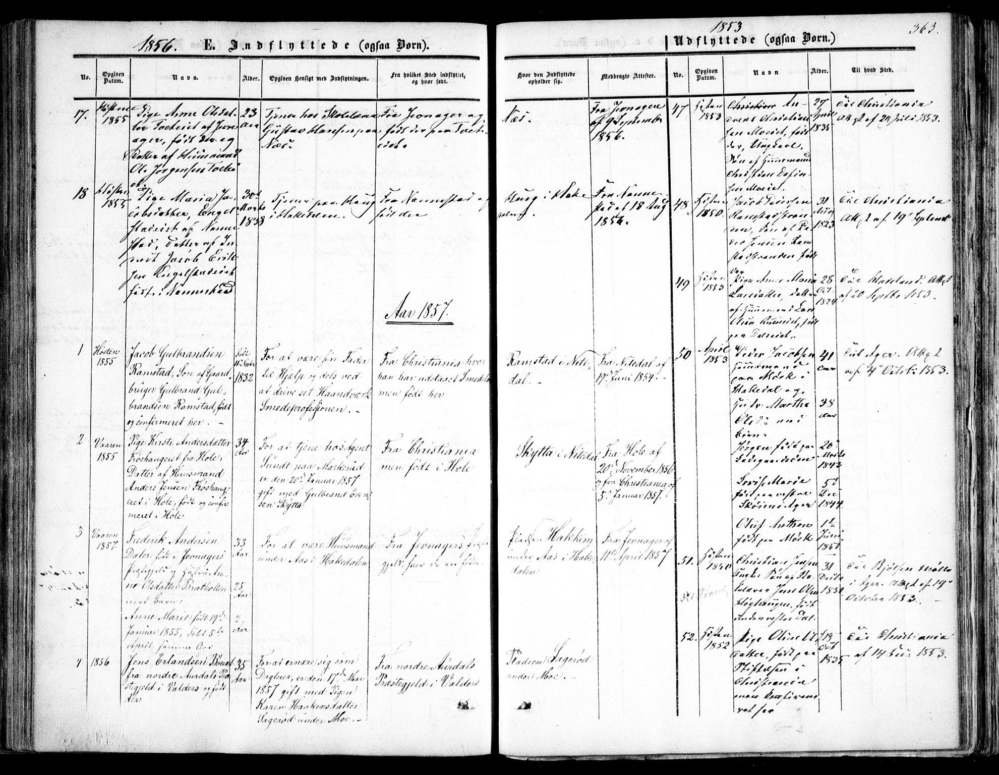 Nittedal prestekontor Kirkebøker, SAO/A-10365a/F/Fa/L0005: Parish register (official) no. I 5, 1850-1862, p. 363