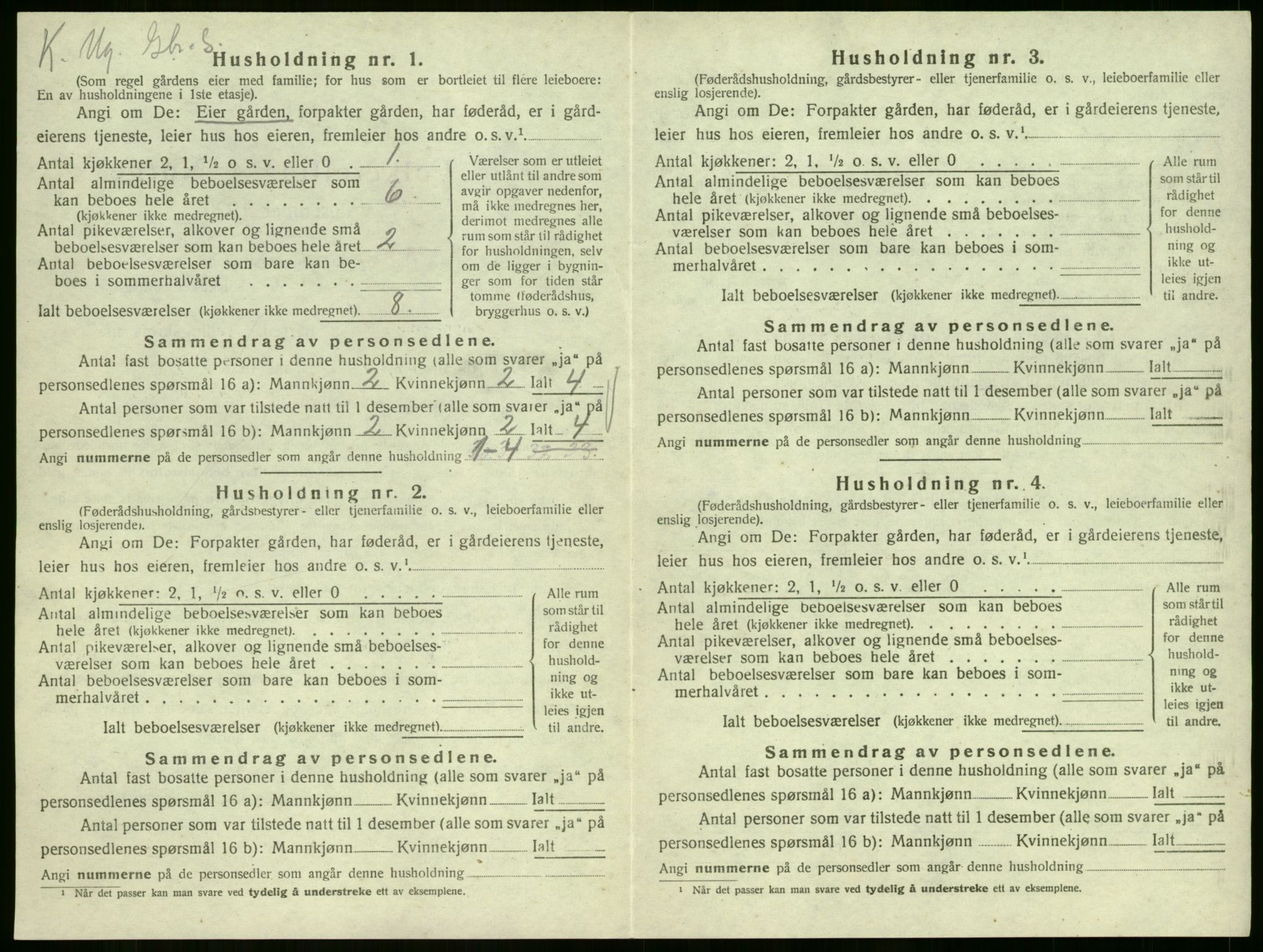 SAKO, 1920 census for Sem, 1920, p. 758