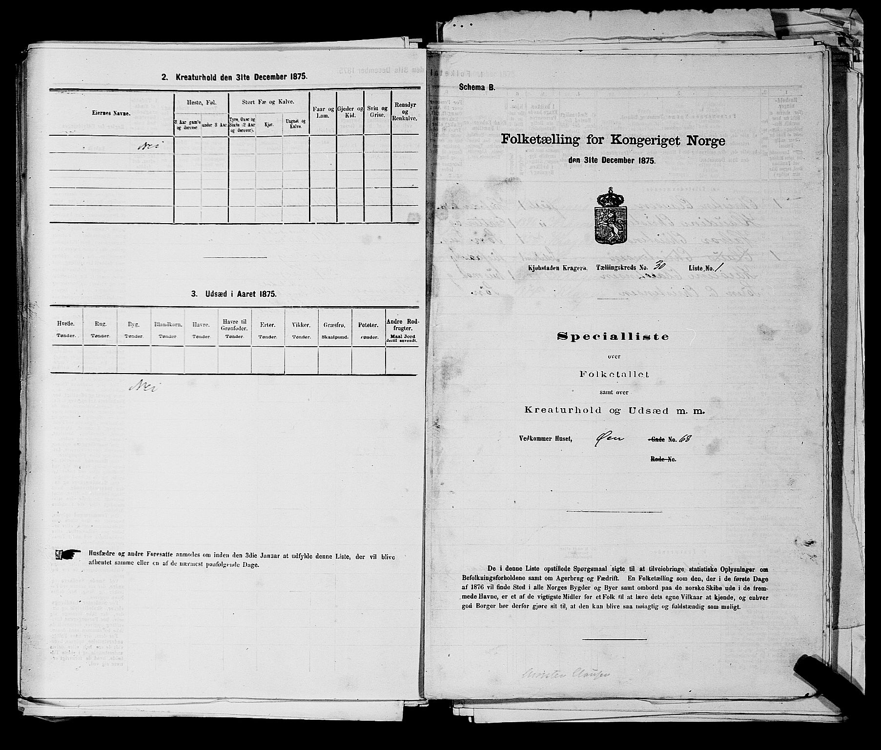 SAKO, 1875 census for 0801P Kragerø, 1875, p. 659