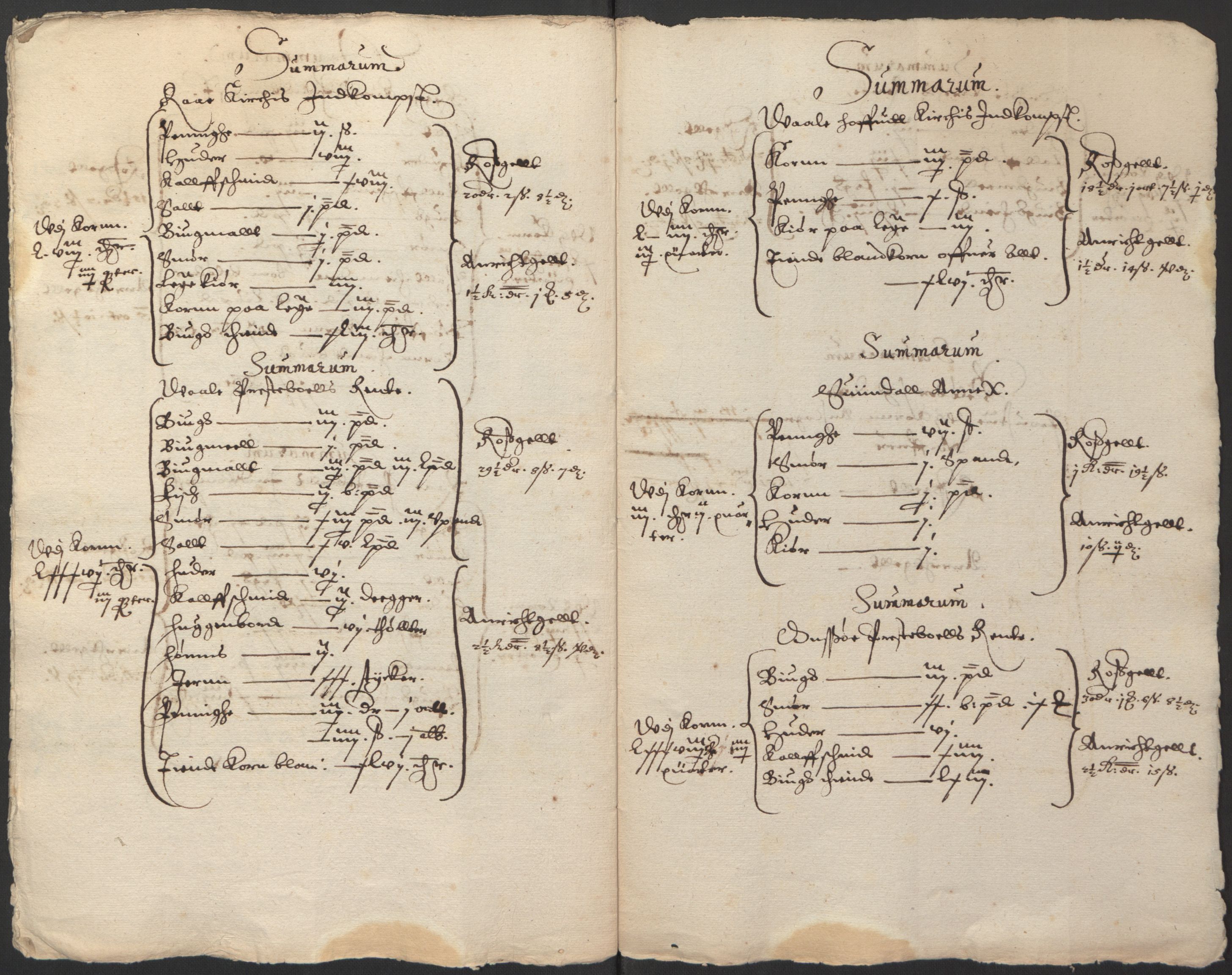 Stattholderembetet 1572-1771, AV/RA-EA-2870/Ek/L0014/0001: Jordebøker til utlikning av rosstjeneste 1624-1626: / Kirke- og prestebolsinntekter i Oslo og Hamar bispedømme, 1625-1626, p. 126