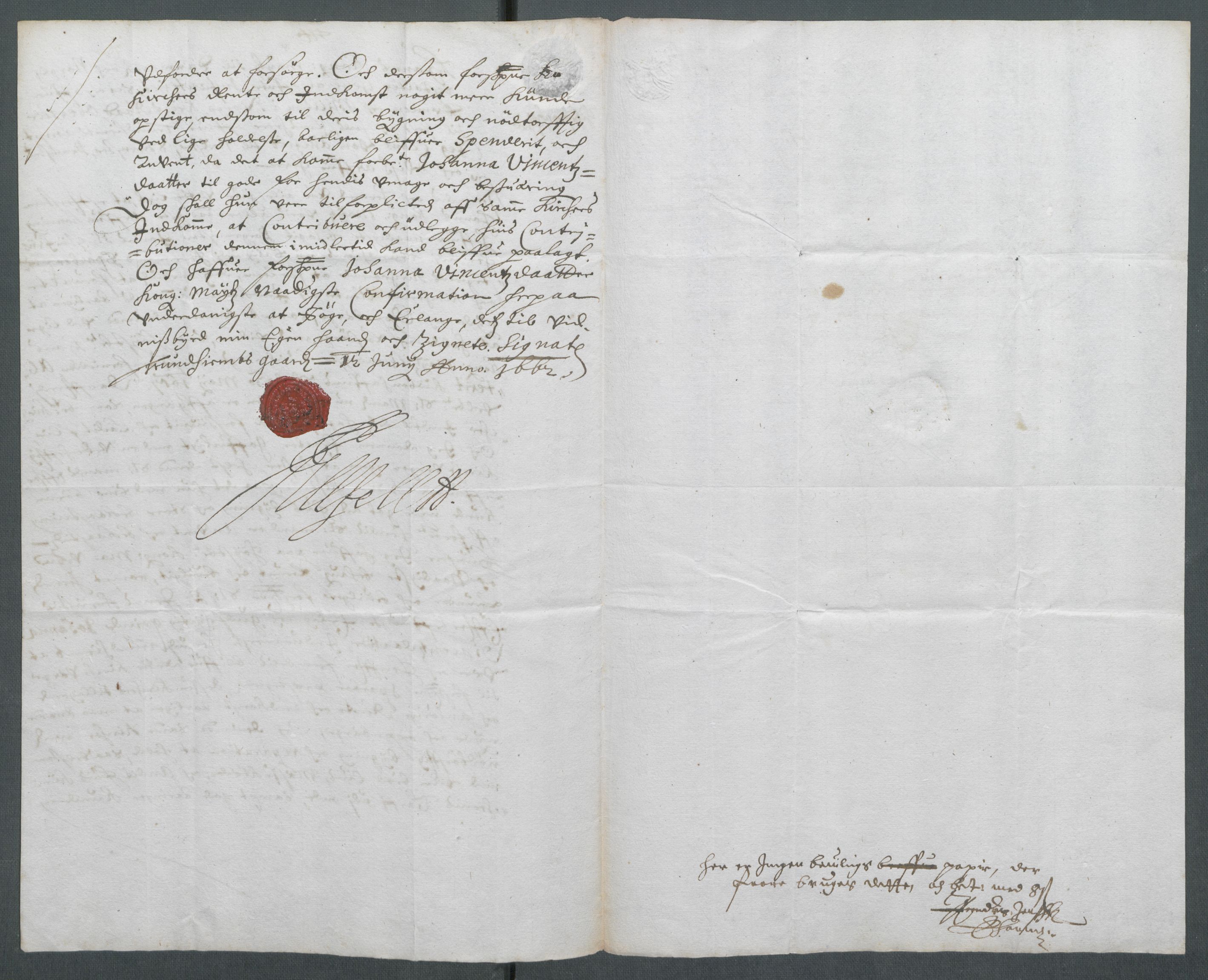 Riksarkivets diplomsamling, AV/RA-EA-5965/F02/L0169: Dokumenter, 1661-1663, p. 113