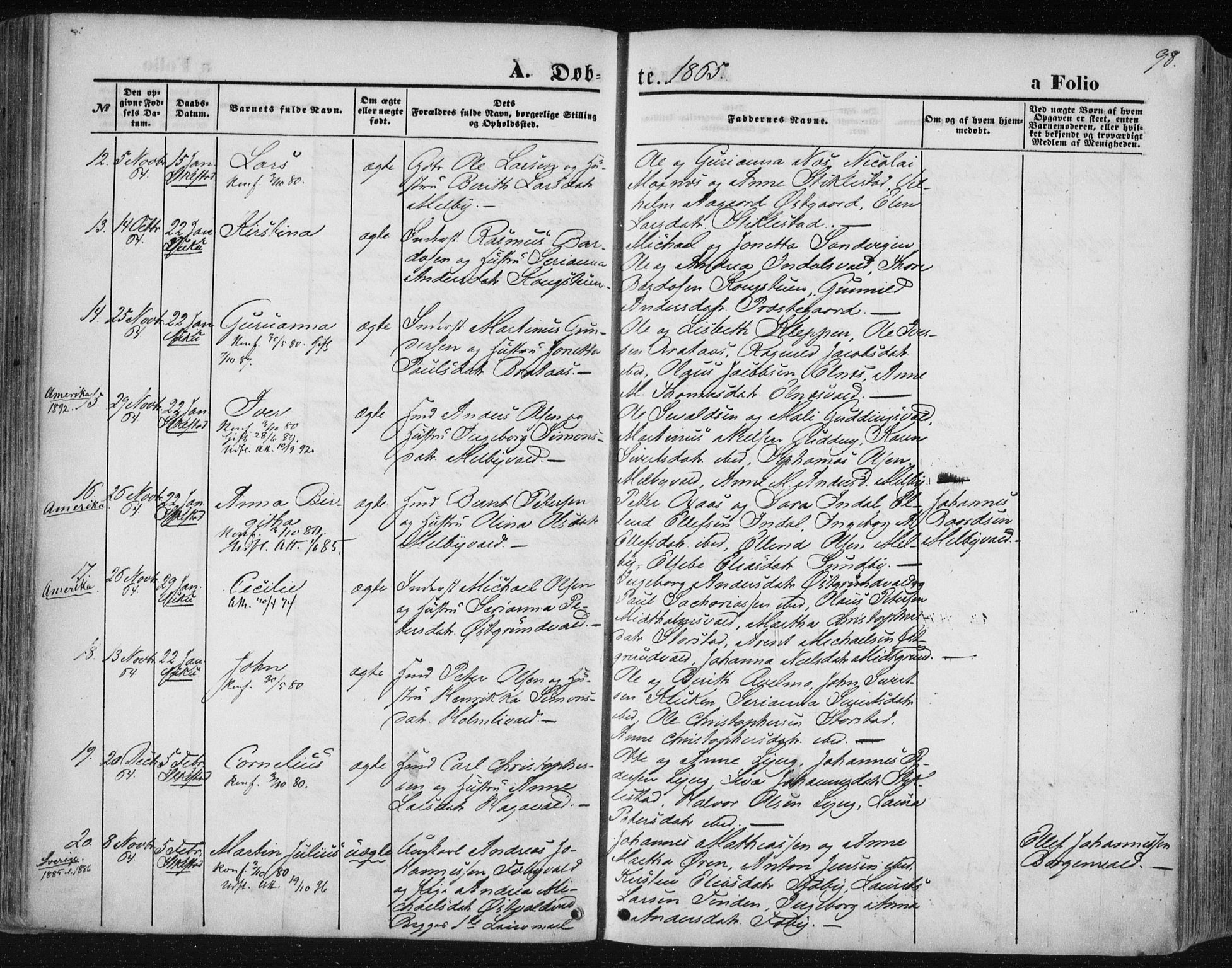 Ministerialprotokoller, klokkerbøker og fødselsregistre - Nord-Trøndelag, AV/SAT-A-1458/723/L0241: Parish register (official) no. 723A10, 1860-1869, p. 98