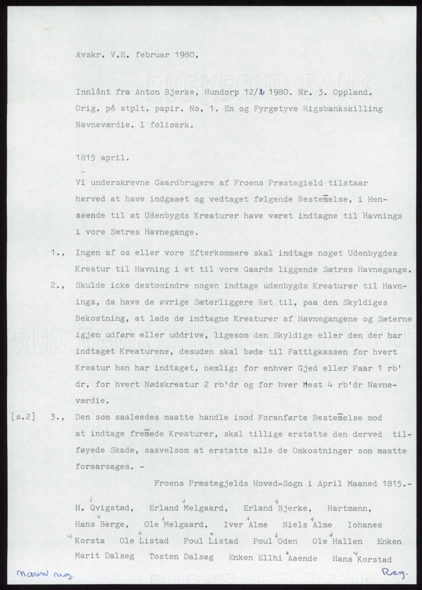 Samlinger til kildeutgivelse, Diplomavskriftsamlingen, RA/EA-4053/H/Ha, p. 1907