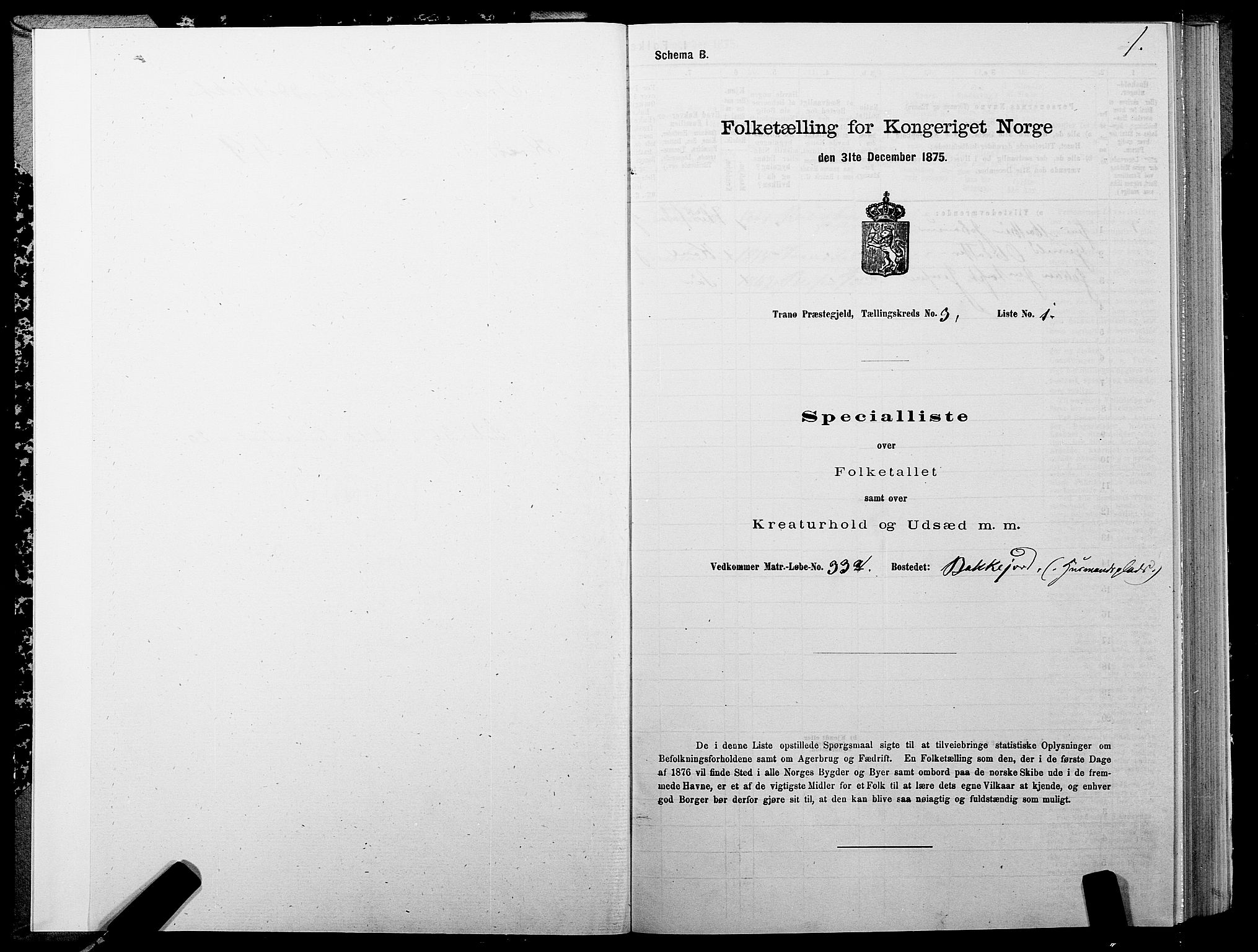 SATØ, 1875 census for 1927P Tranøy, 1875, p. 2001