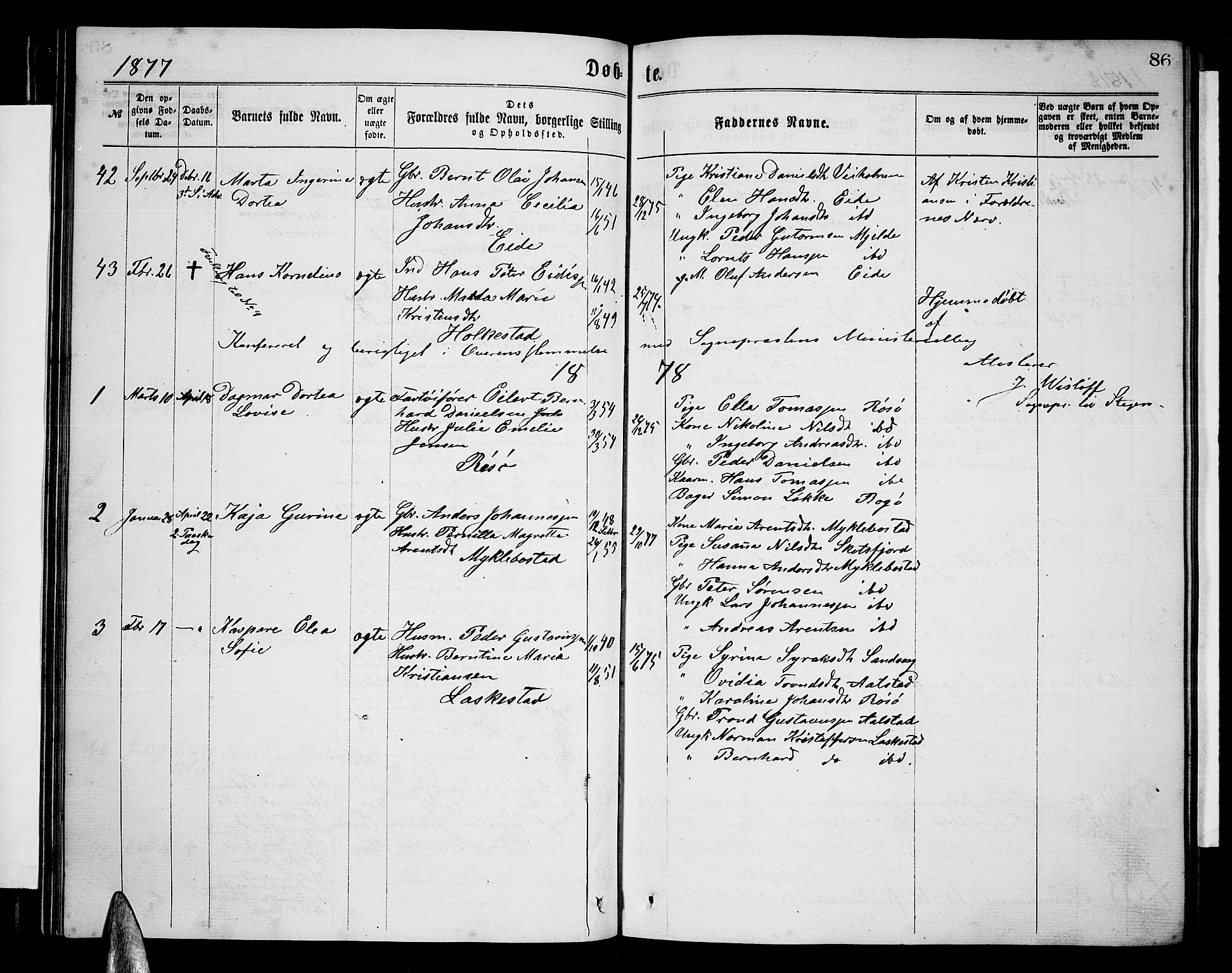 Ministerialprotokoller, klokkerbøker og fødselsregistre - Nordland, AV/SAT-A-1459/855/L0815: Parish register (copy) no. 855C04, 1865-1878, p. 86