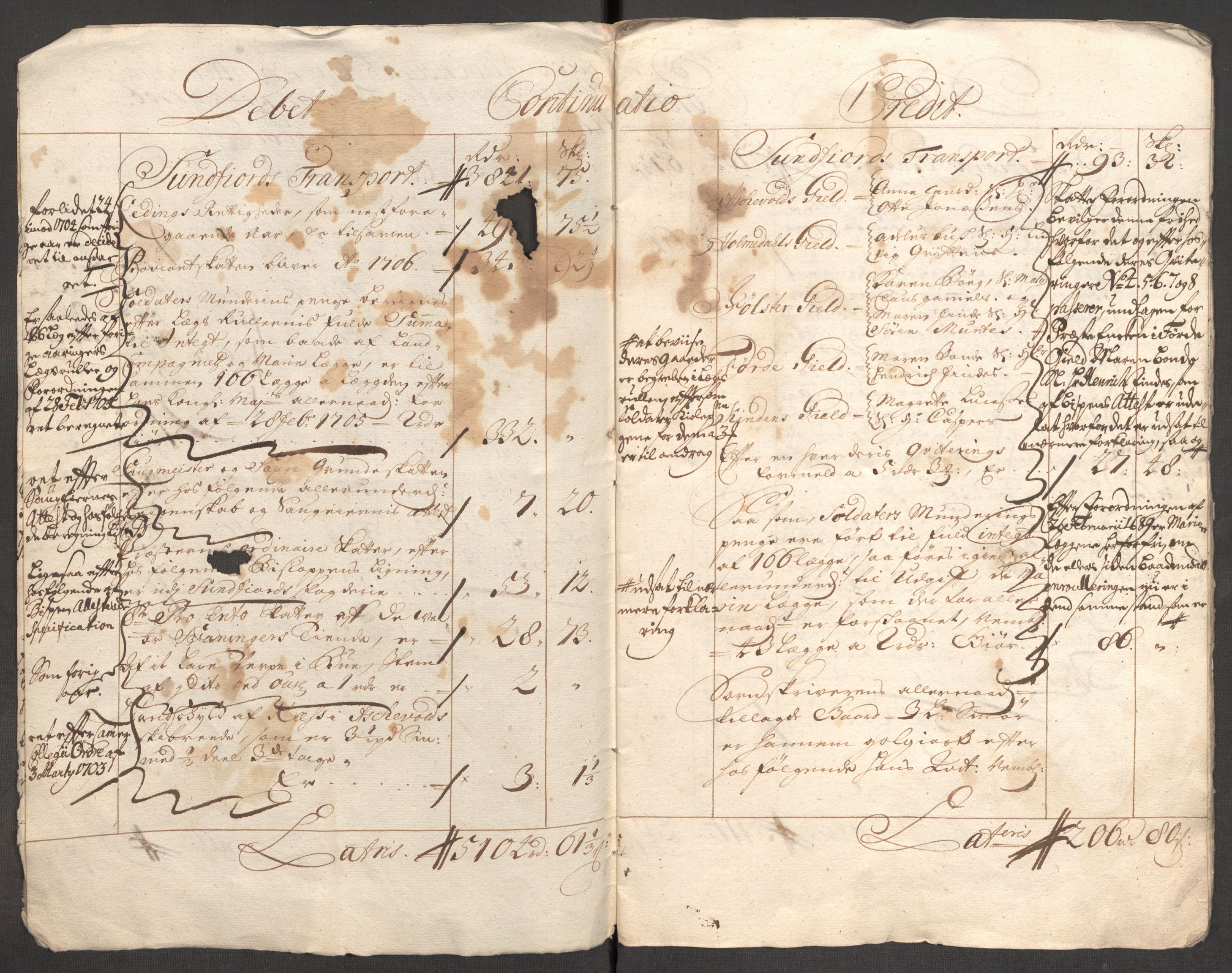 Rentekammeret inntil 1814, Reviderte regnskaper, Fogderegnskap, RA/EA-4092/R53/L3430: Fogderegnskap Sunn- og Nordfjord, 1706-1707, p. 7
