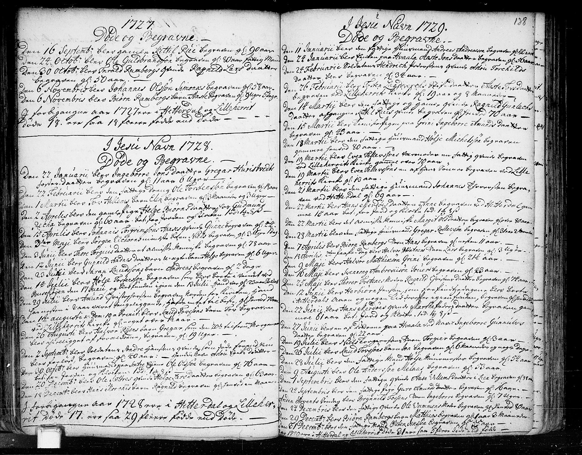 Heddal kirkebøker, SAKO/A-268/F/Fa/L0003: Parish register (official) no. I 3, 1723-1783, p. 138