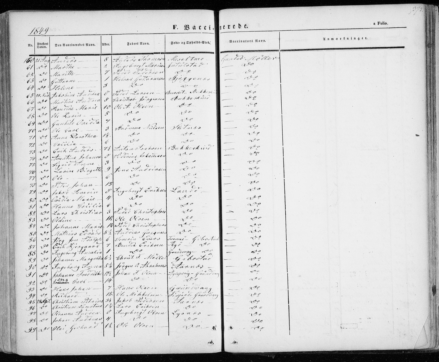 Lenvik sokneprestembete, AV/SATØ-S-1310/H/Ha/Haa/L0006kirke: Parish register (official) no. 6, 1845-1854, p. 373