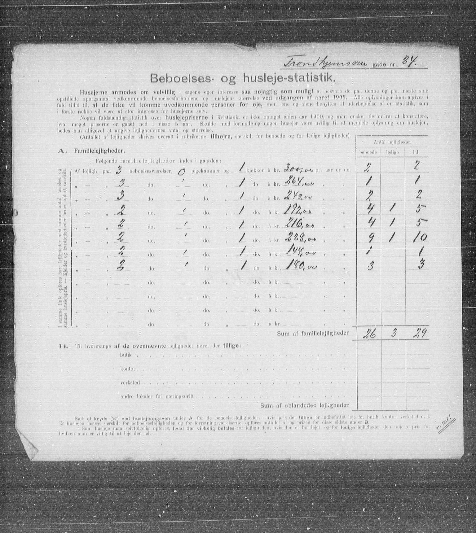 OBA, Municipal Census 1905 for Kristiania, 1905, p. 61183