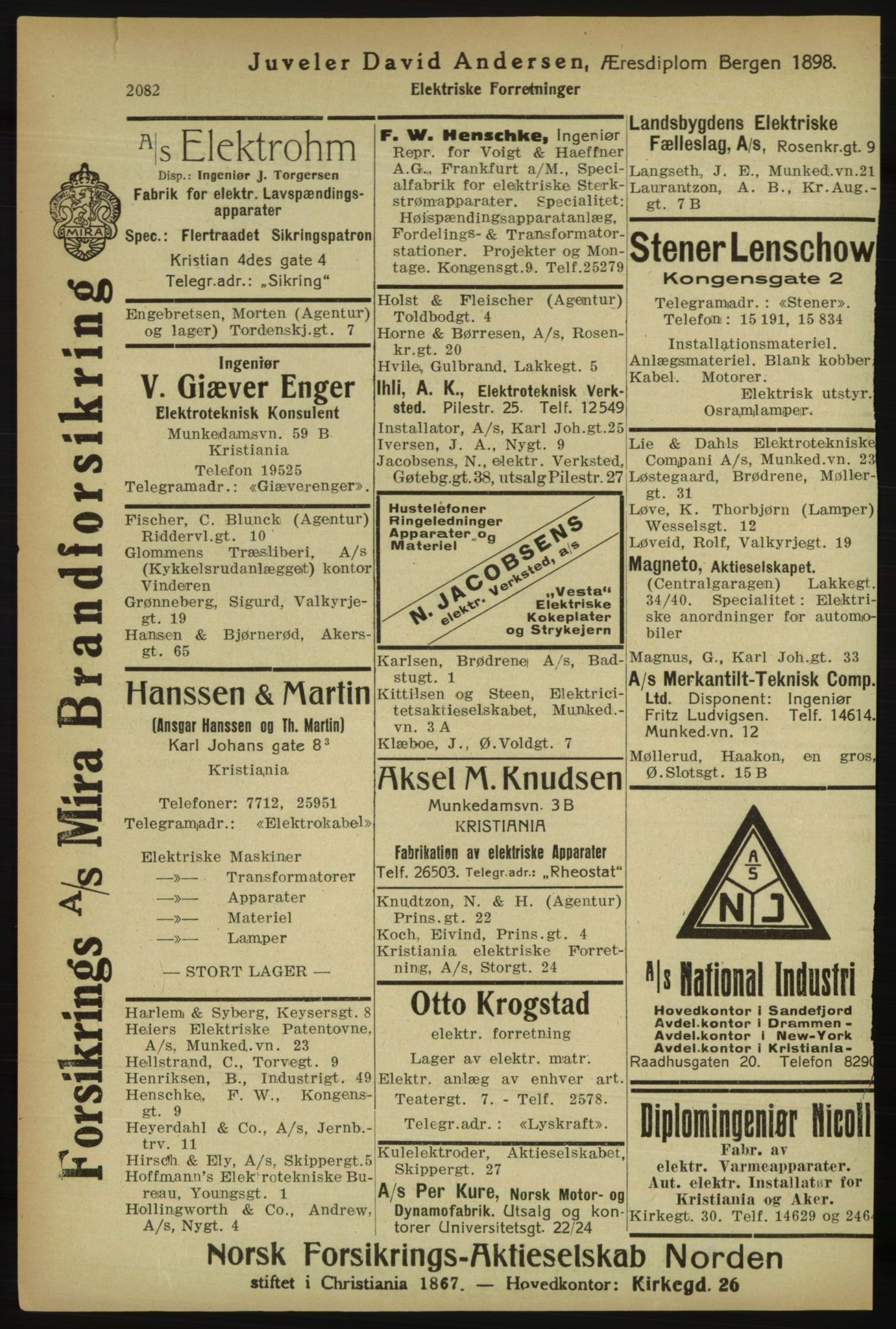 Kristiania/Oslo adressebok, PUBL/-, 1918, p. 2235