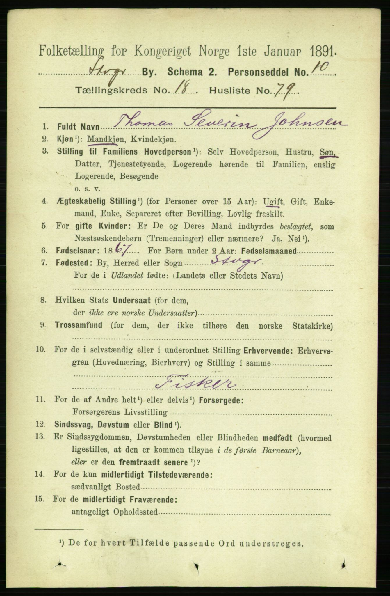 RA, 1891 census for 1103 Stavanger, 1891, p. 22376