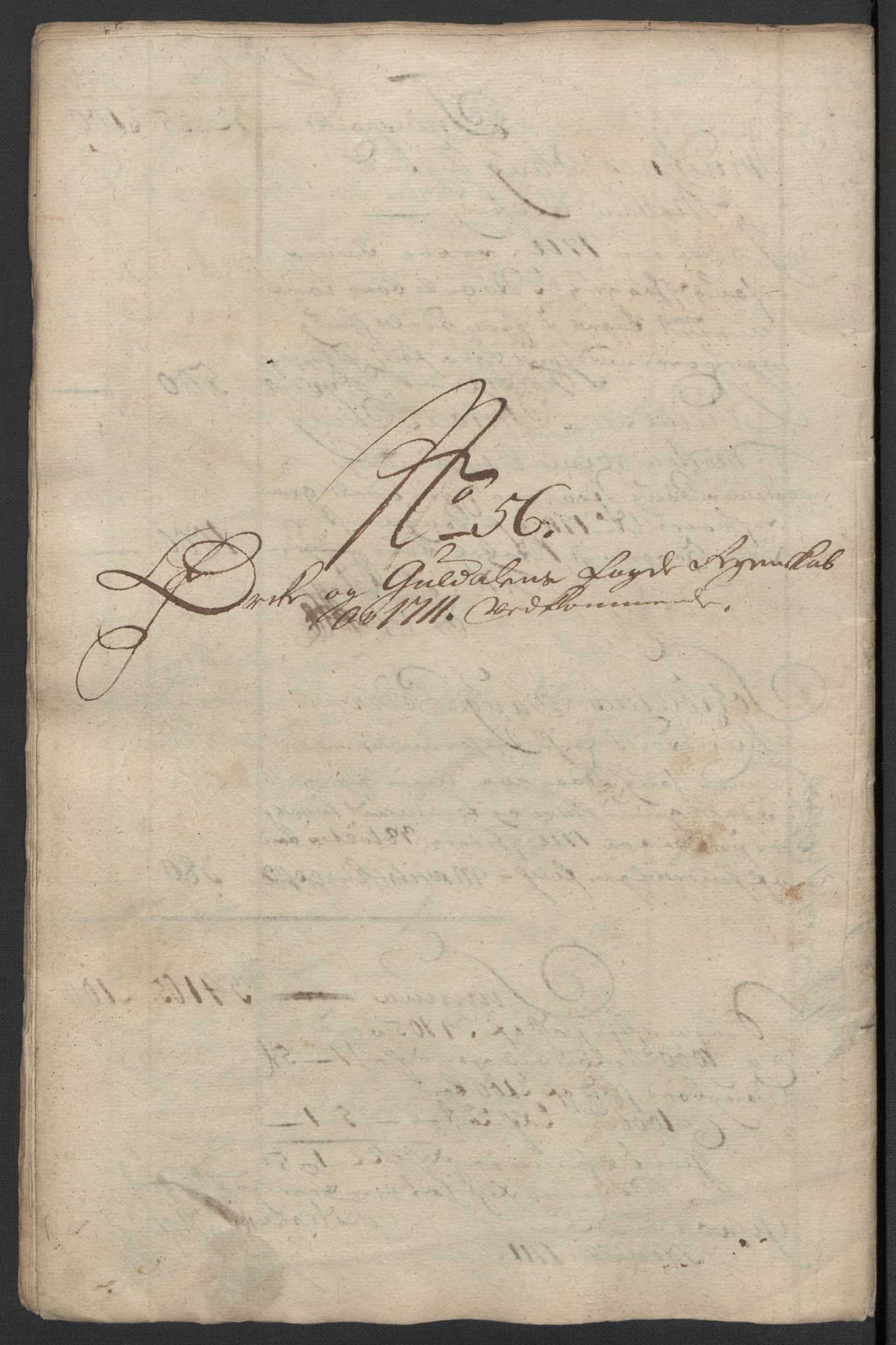 Rentekammeret inntil 1814, Reviderte regnskaper, Fogderegnskap, AV/RA-EA-4092/R60/L3961: Fogderegnskap Orkdal og Gauldal, 1711, p. 342