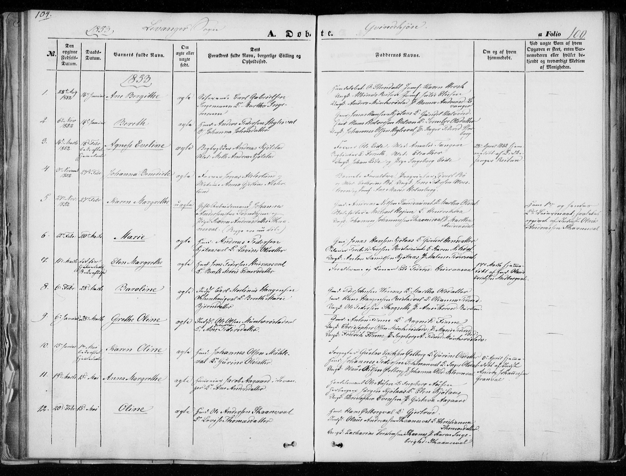 Ministerialprotokoller, klokkerbøker og fødselsregistre - Nord-Trøndelag, SAT/A-1458/720/L0183: Parish register (official) no. 720A01, 1836-1855, p. 100