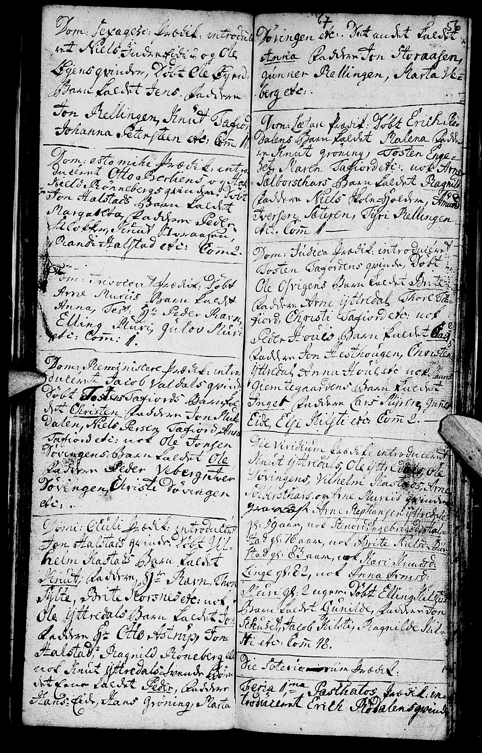 Ministerialprotokoller, klokkerbøker og fødselsregistre - Møre og Romsdal, SAT/A-1454/519/L0243: Parish register (official) no. 519A02, 1760-1770, p. 55-56
