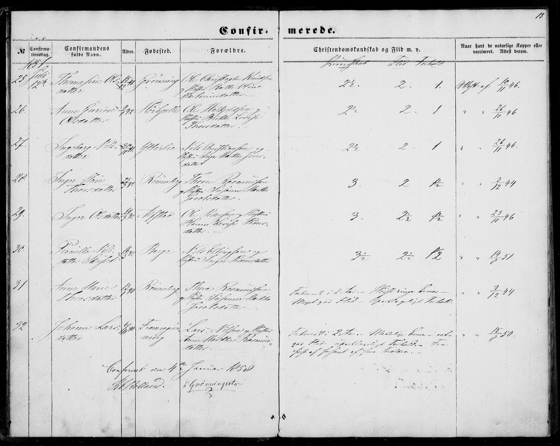 Ministerialprotokoller, klokkerbøker og fødselsregistre - Møre og Romsdal, SAT/A-1454/519/L0251: Parish register (official) no. 519A10, 1854-1868, p. 13
