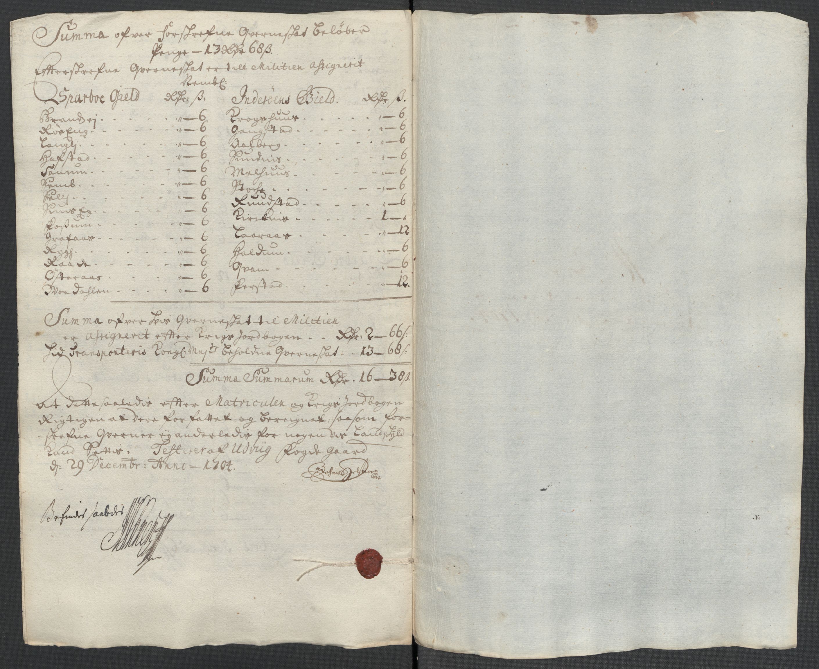 Rentekammeret inntil 1814, Reviderte regnskaper, Fogderegnskap, RA/EA-4092/R63/L4313: Fogderegnskap Inderøy, 1703-1704, p. 466