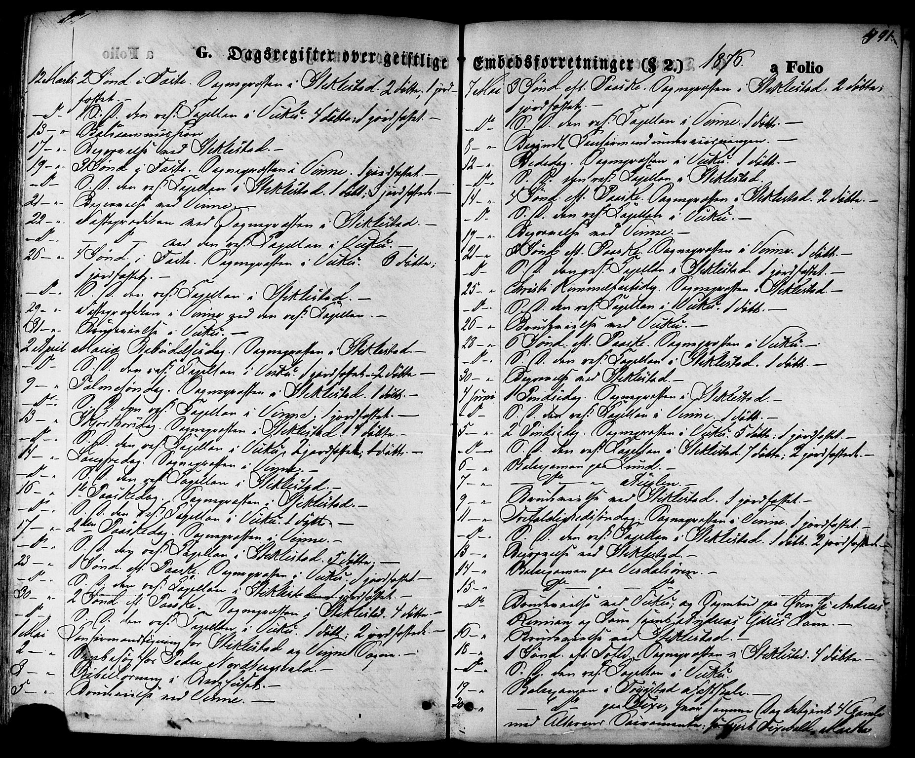 Ministerialprotokoller, klokkerbøker og fødselsregistre - Nord-Trøndelag, SAT/A-1458/723/L0242: Parish register (official) no. 723A11, 1870-1880, p. 491