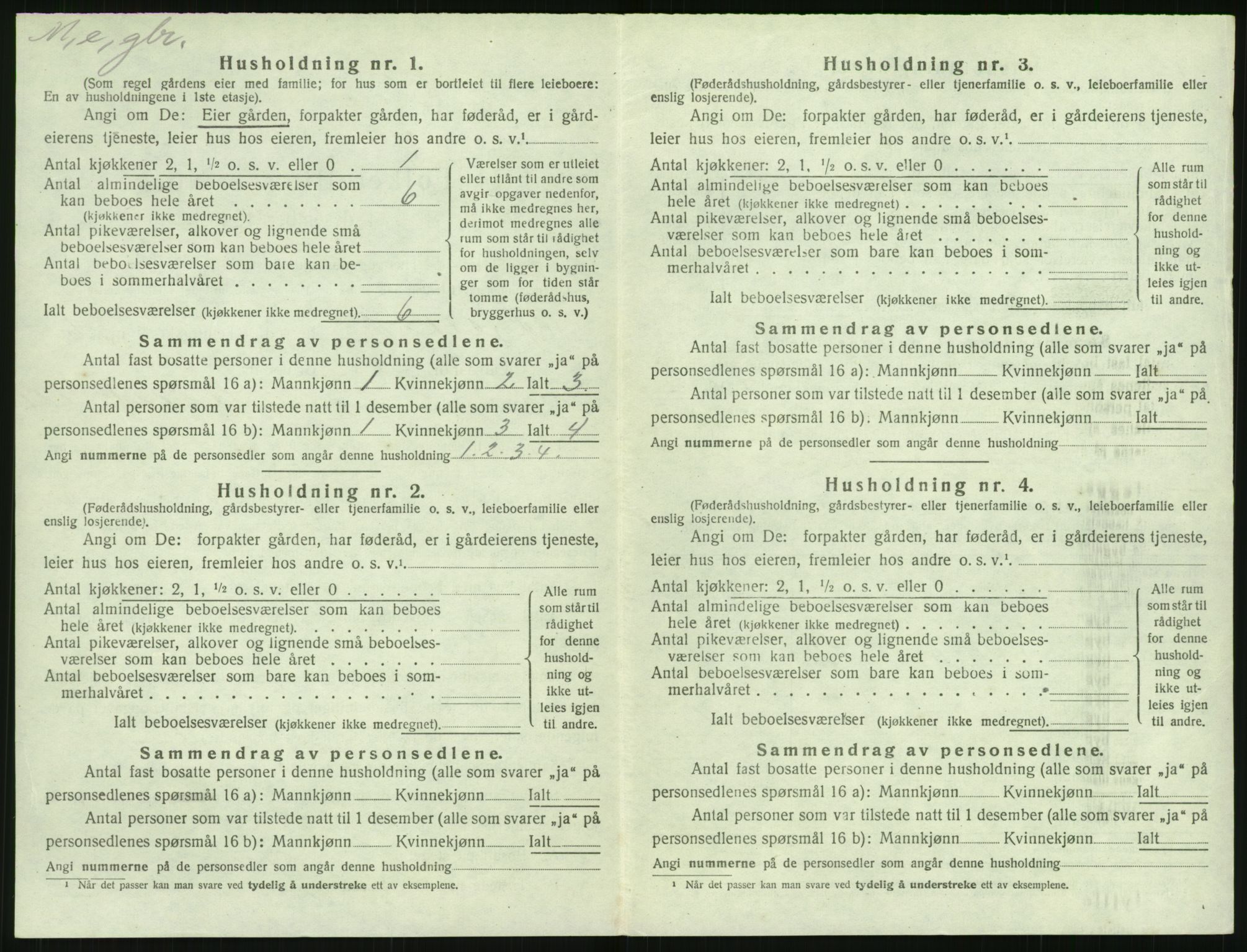 SAK, 1920 census for Øyestad, 1920, p. 637