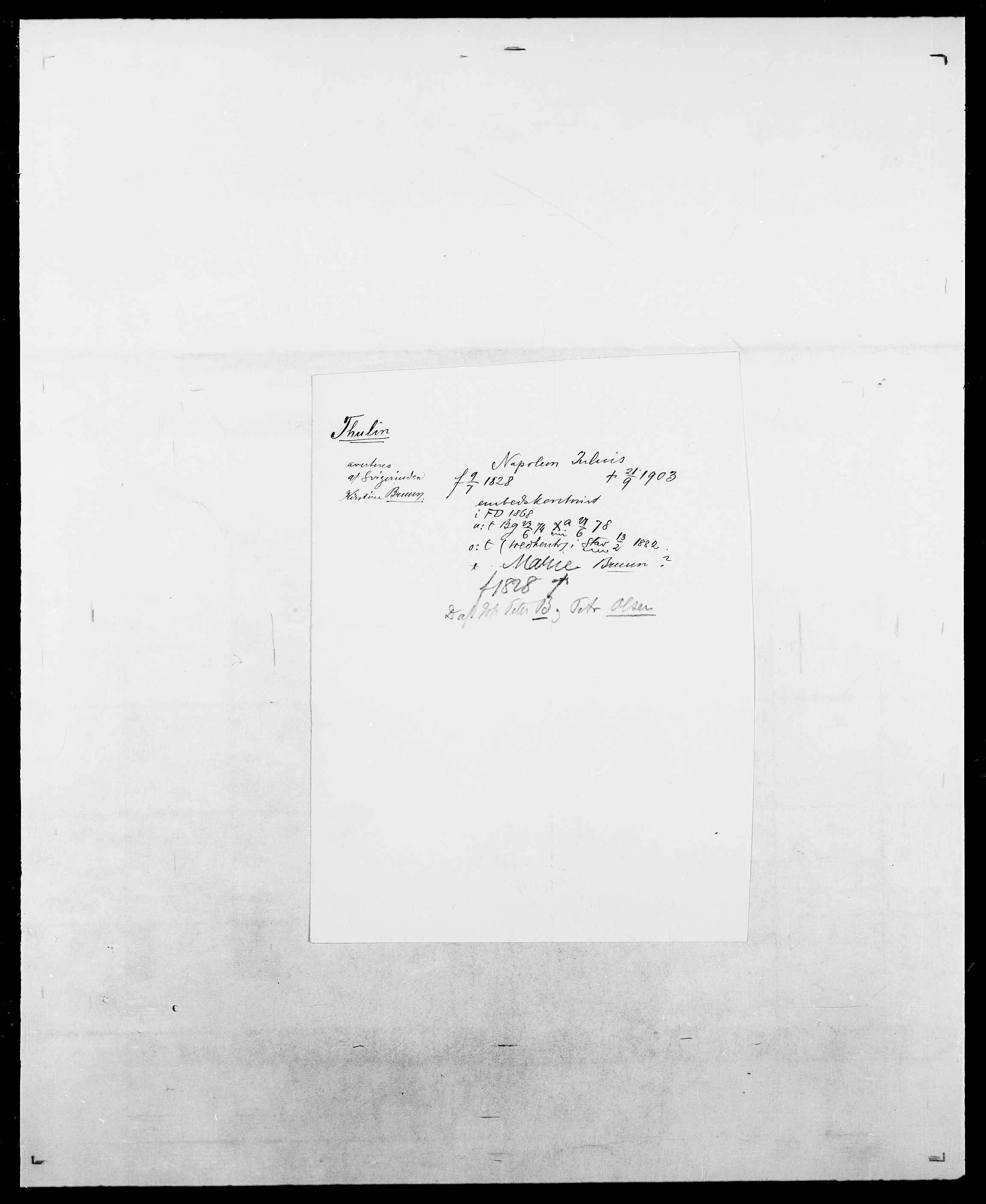 Delgobe, Charles Antoine - samling, AV/SAO-PAO-0038/D/Da/L0038: Svanenskjold - Thornsohn, p. 1022