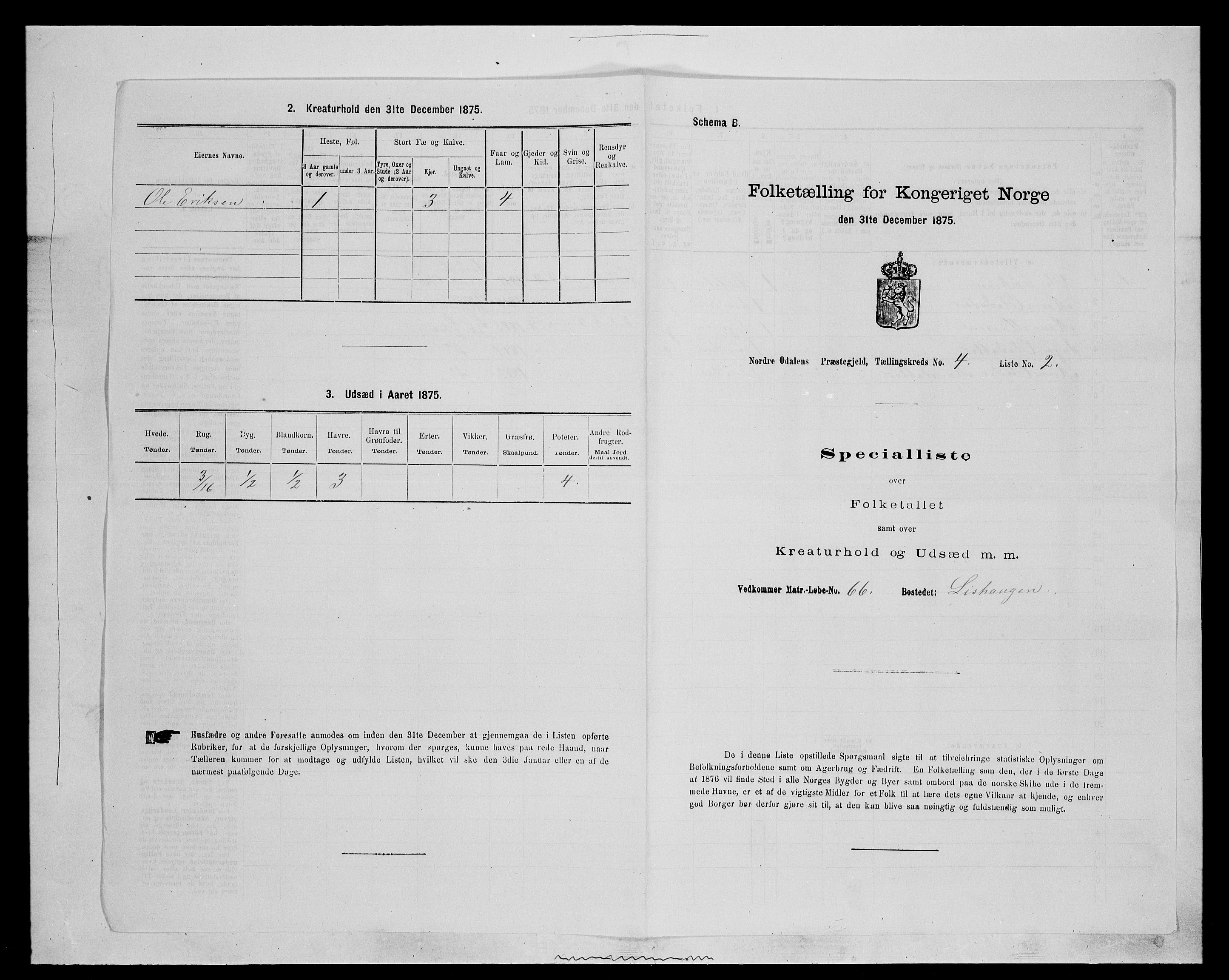 SAH, 1875 census for 0418P Nord-Odal, 1875, p. 547