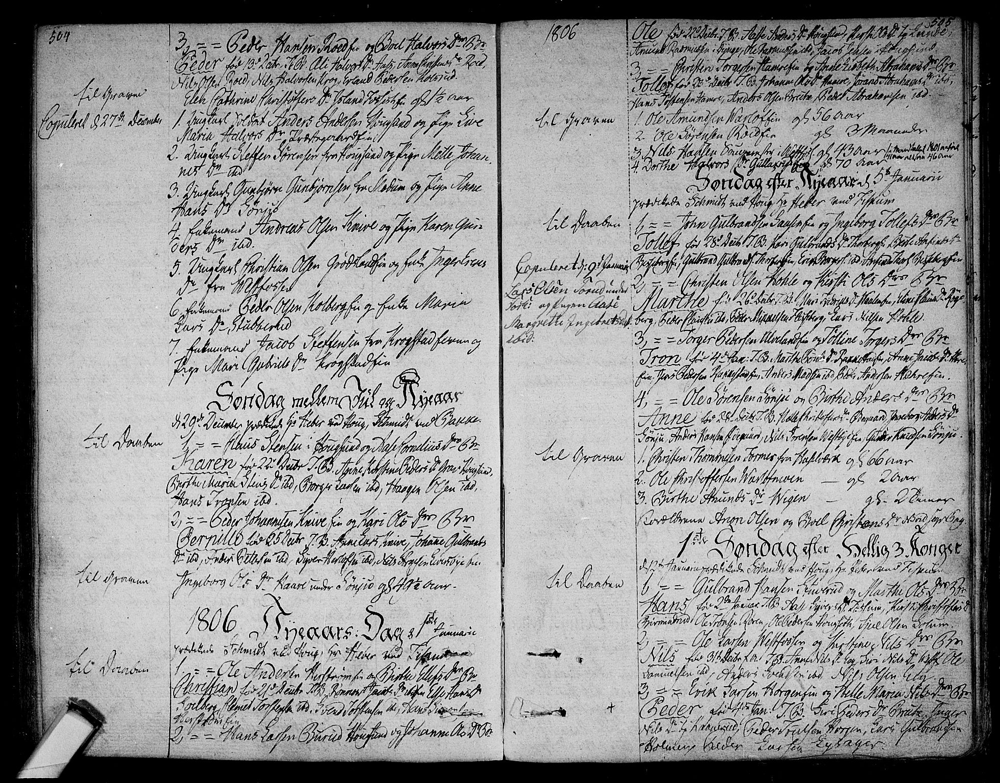Eiker kirkebøker, SAKO/A-4/F/Fa/L0009: Parish register (official) no. I 9, 1789-1806, p. 504-505