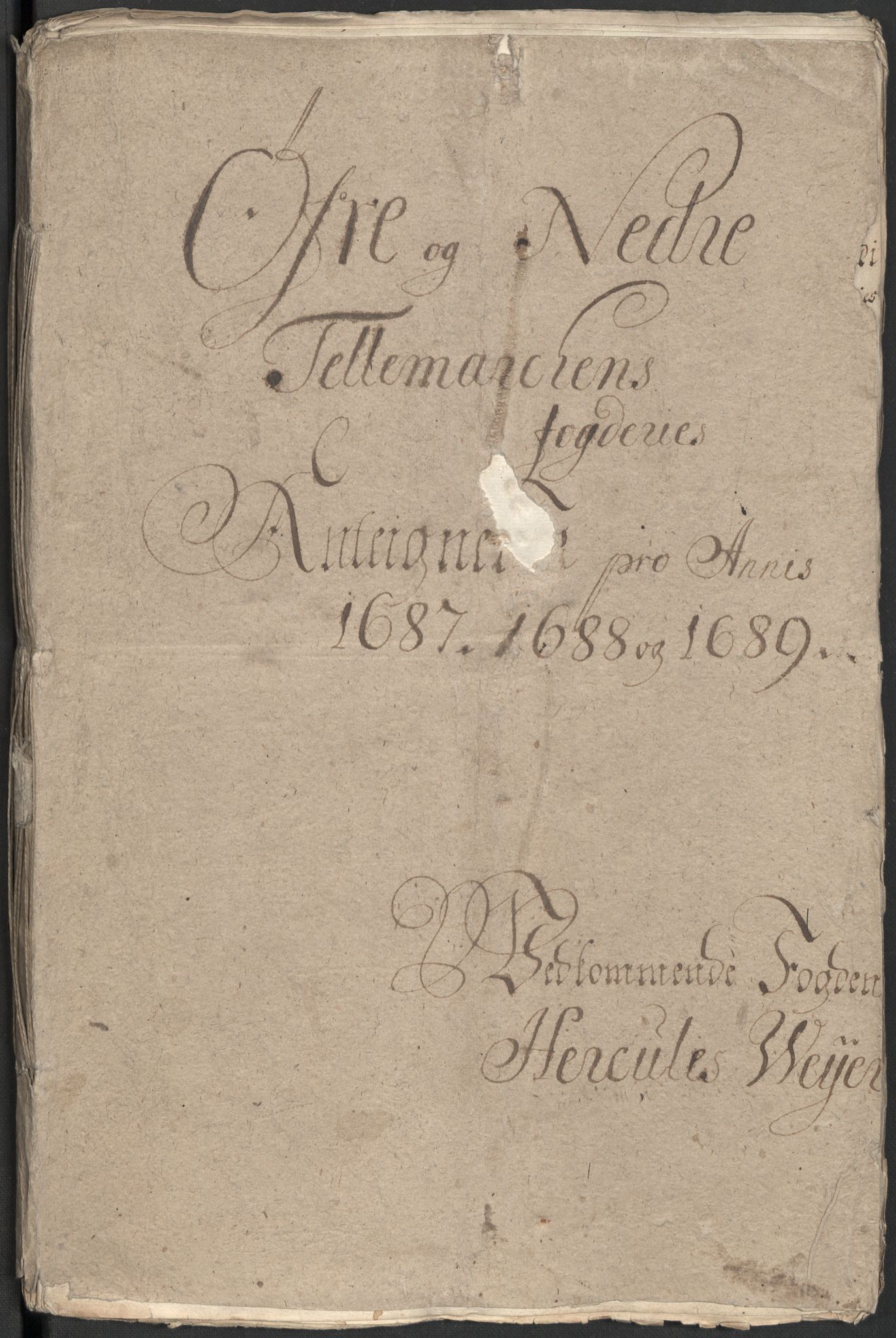 Rentekammeret inntil 1814, Reviderte regnskaper, Fogderegnskap, RA/EA-4092/R35/L2088: Fogderegnskap Øvre og Nedre Telemark, 1687-1689, p. 175