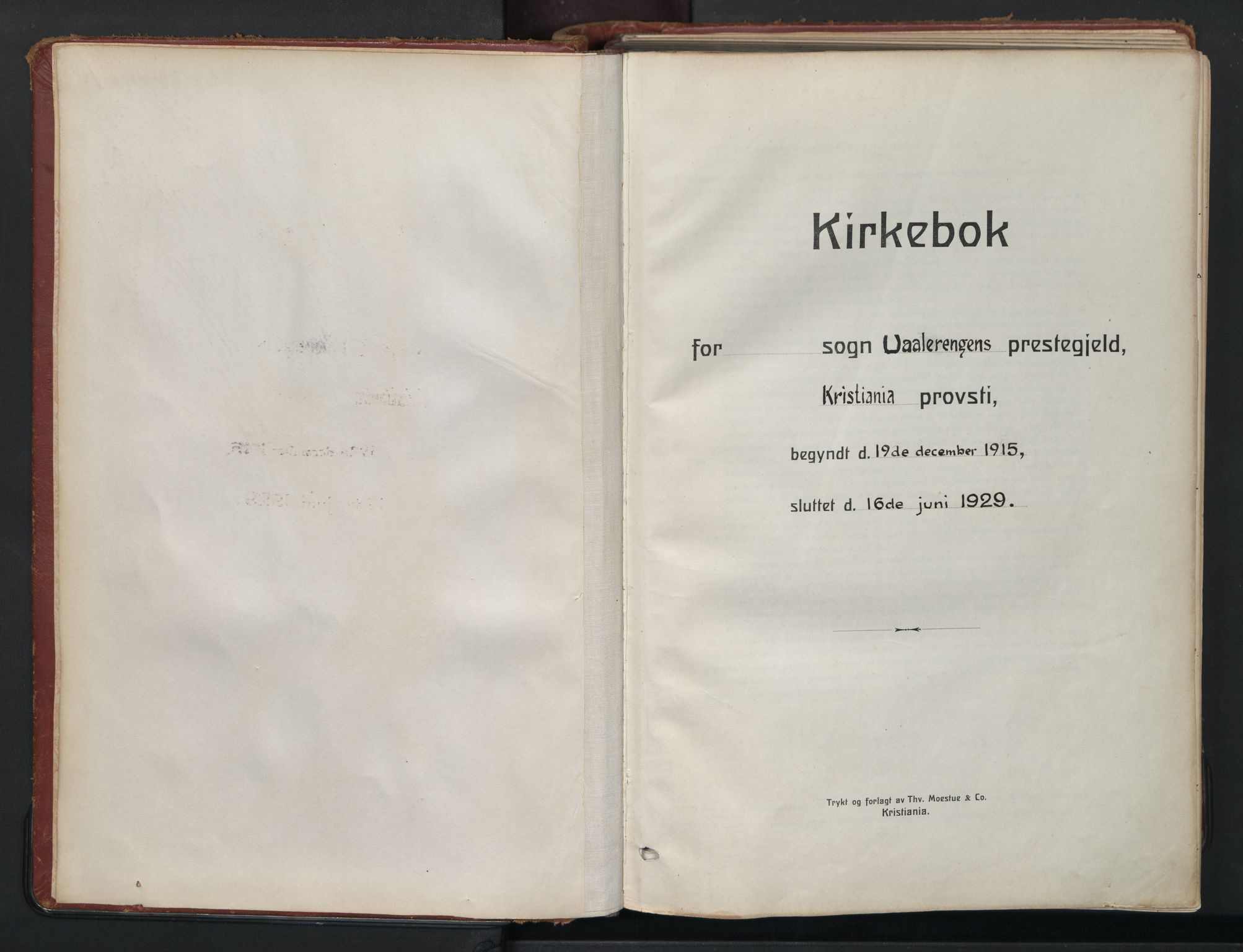 Vålerengen prestekontor Kirkebøker, SAO/A-10878/F/Fa/L0004: Parish register (official) no. 4, 1915-1929