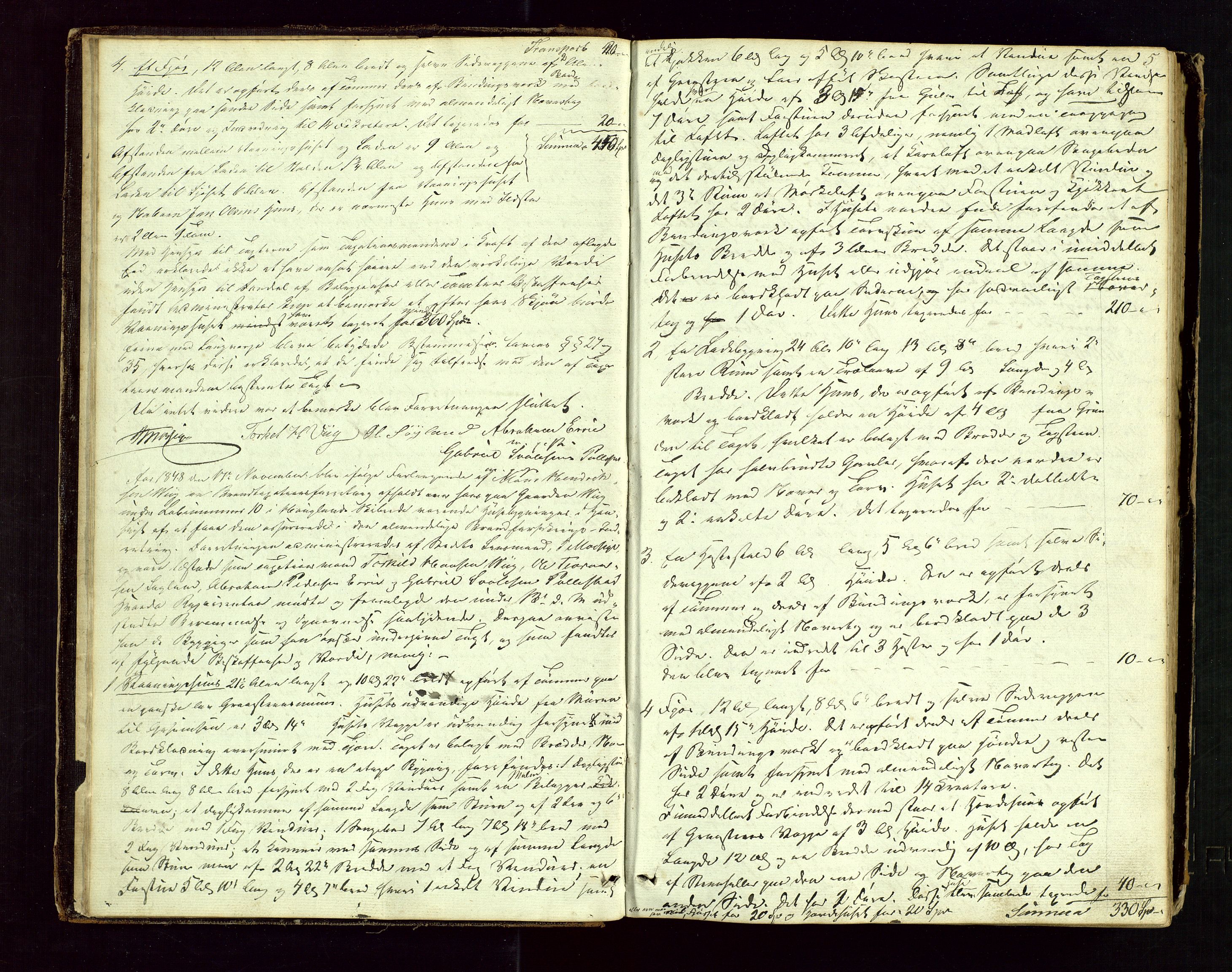 Time lensmannskontor, AV/SAST-A-100420/Goa/L0001: "Brandtaxations-Protocol for Houglands Thinglaug", 1846-1904, p. 4b-5a