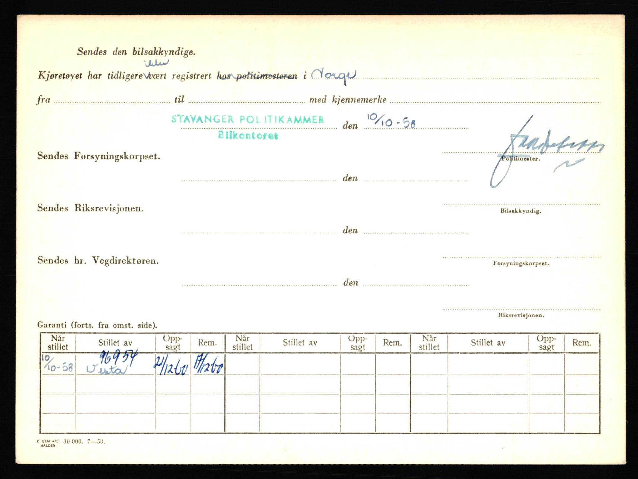 Stavanger trafikkstasjon, AV/SAST-A-101942/0/F/L0006: L-1700 - L-2149, 1930-1971, p. 1444