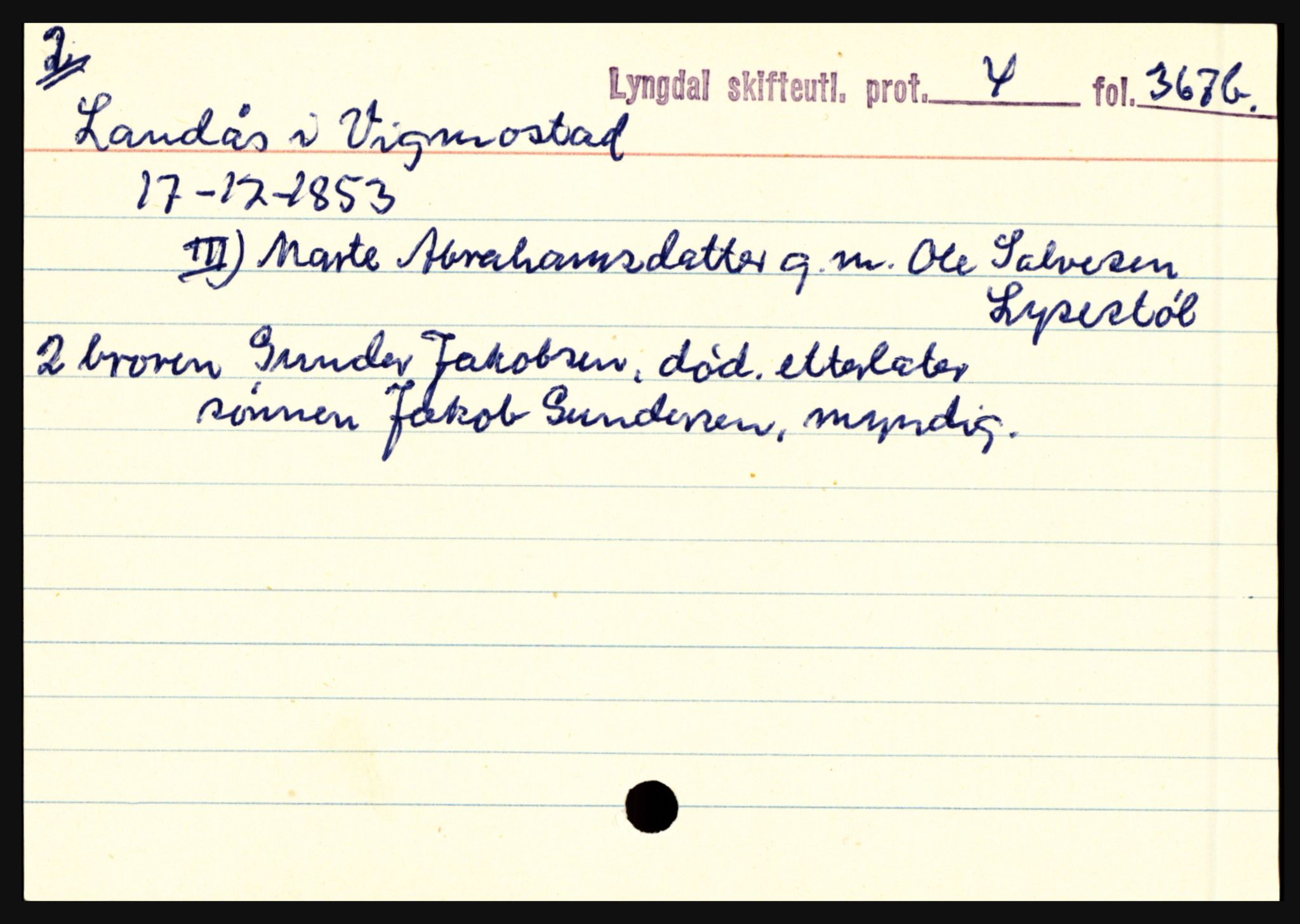 Lyngdal sorenskriveri, SAK/1221-0004/H, p. 6667