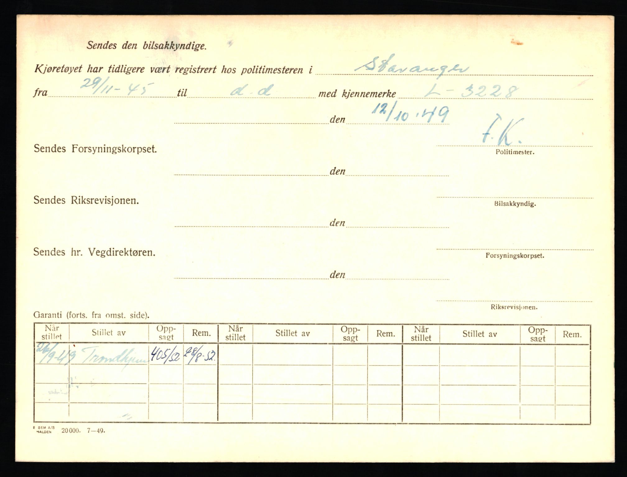 Stavanger trafikkstasjon, AV/SAST-A-101942/0/F/L0014: L-5080 - L-5499, 1930-1971, p. 36