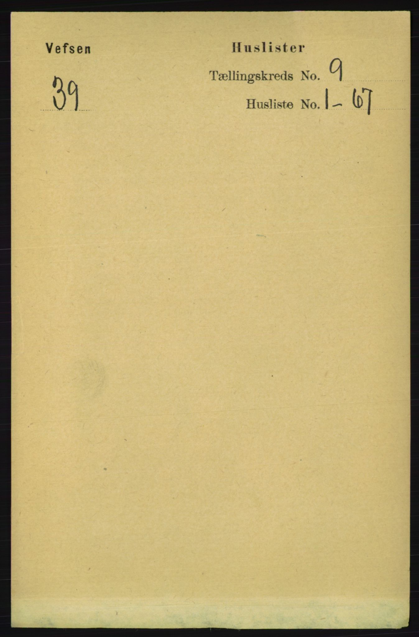 RA, 1891 census for 1824 Vefsn, 1891, p. 4626