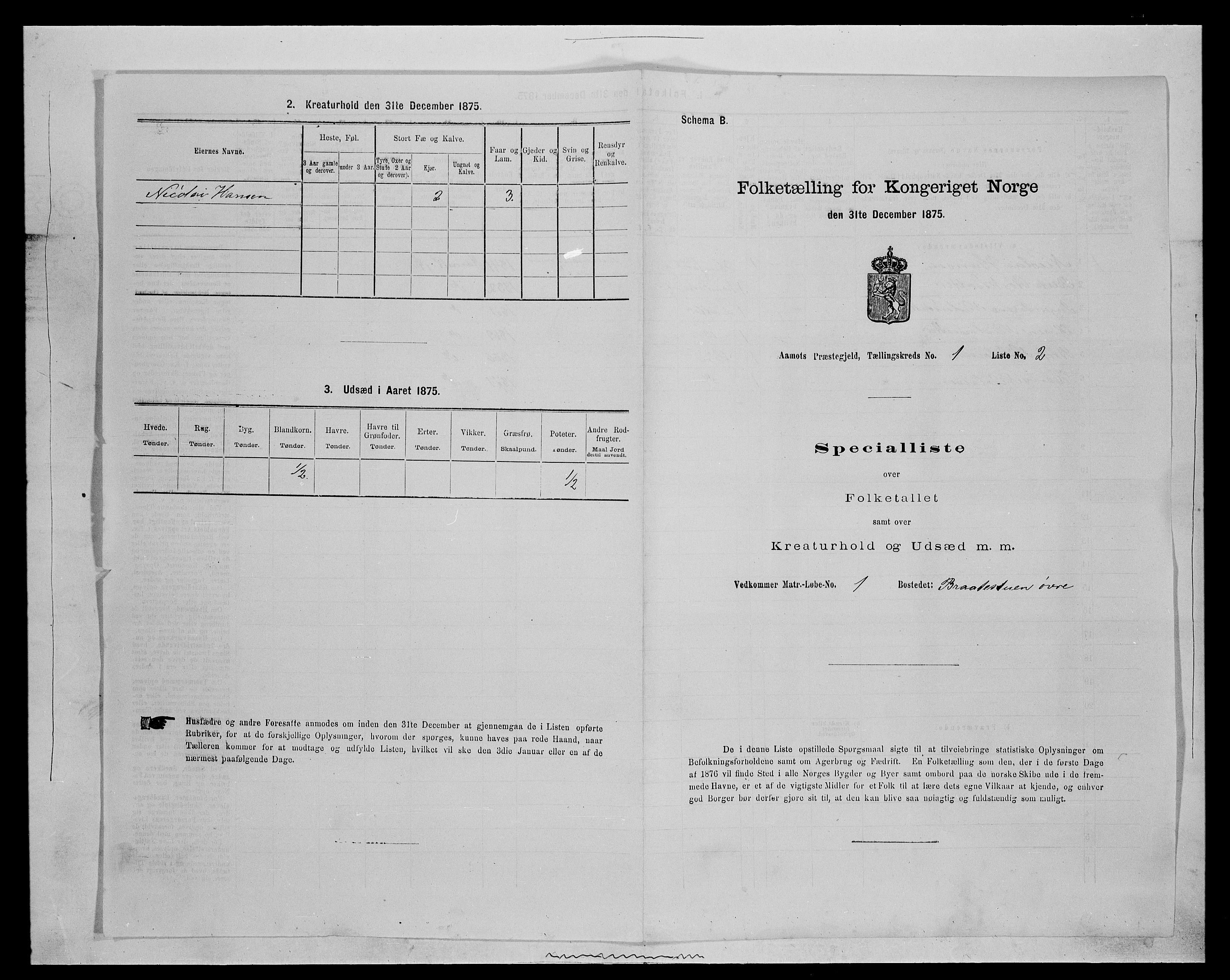 SAH, 1875 census for 0429P Åmot, 1875, p. 90