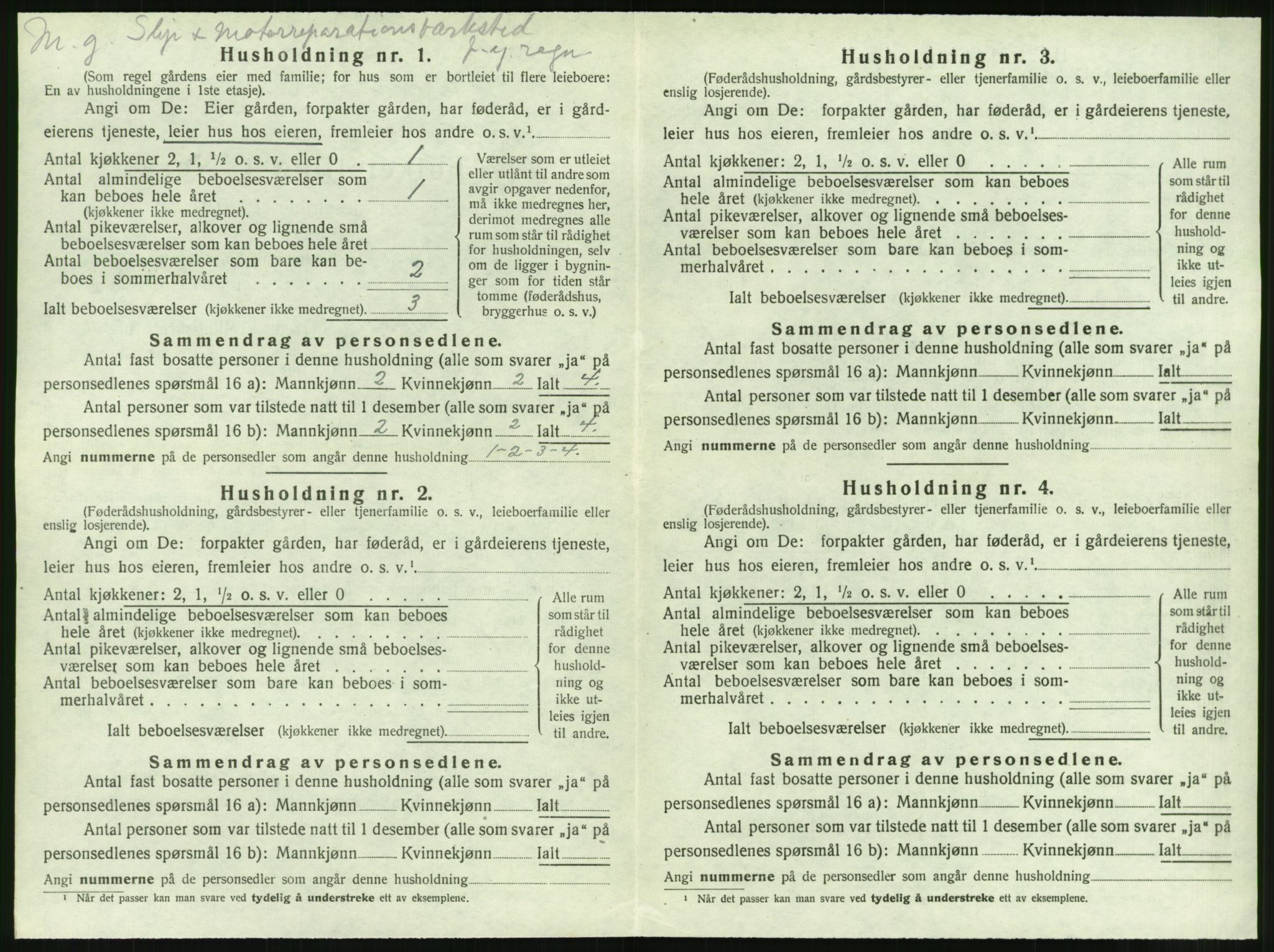 SAT, 1920 census for Brattvær, 1920, p. 315