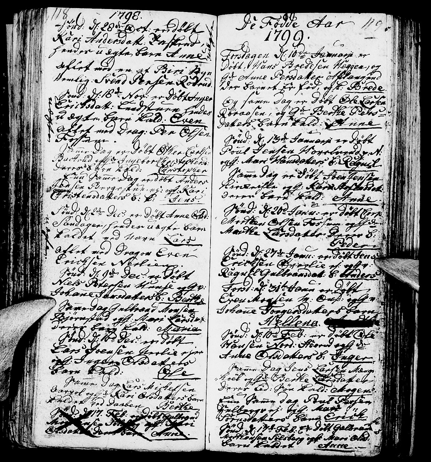 Nes prestekontor, Hedmark, SAH/PREST-020/L/La/L0002: Parish register (copy) no. 2, 1785-1813, p. 118-119