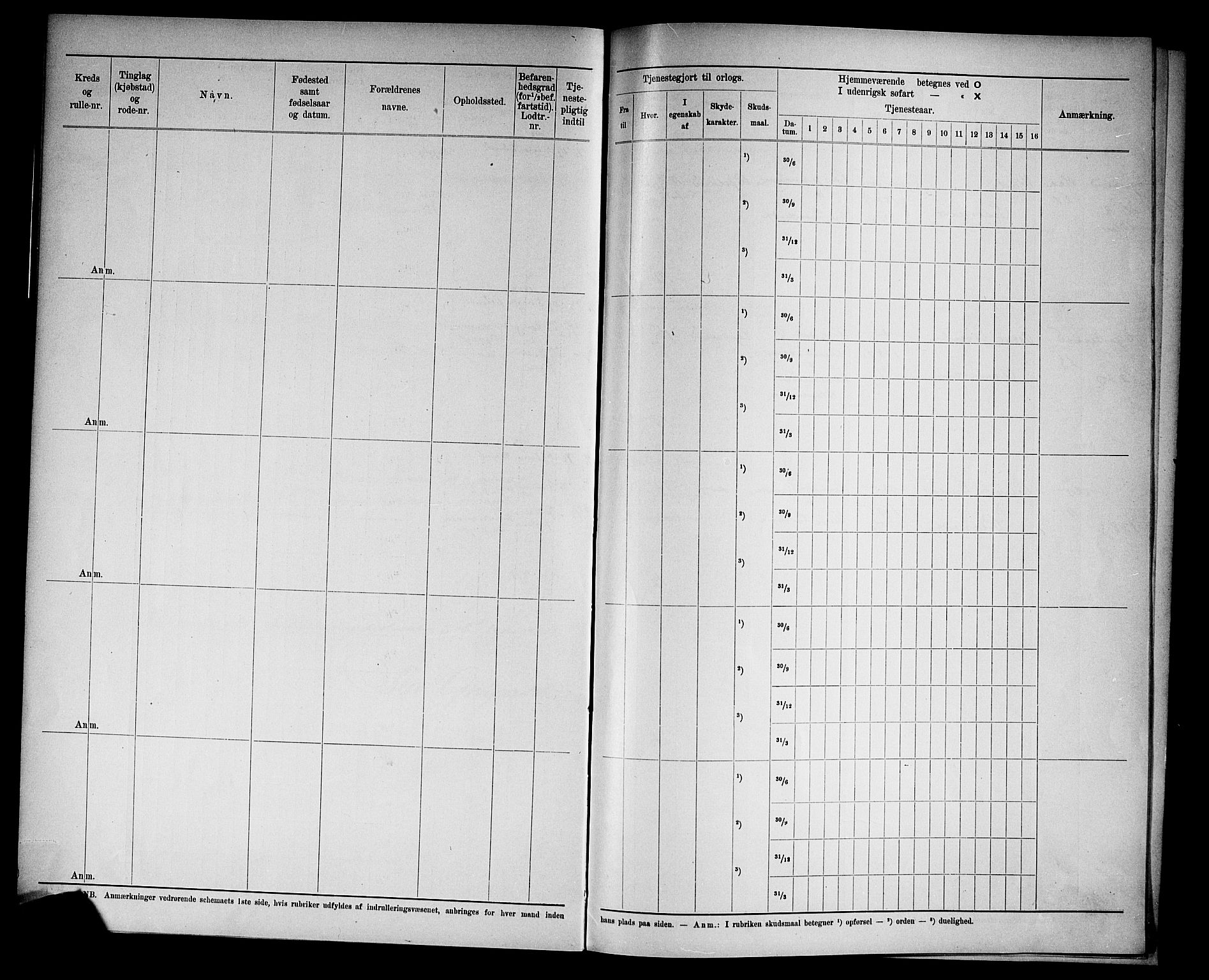 Kristiansand mønstringskrets, SAK/2031-0015/F/Fd/L0009: Rulle sjøvernepliktige, C-9, 1907, p. 18