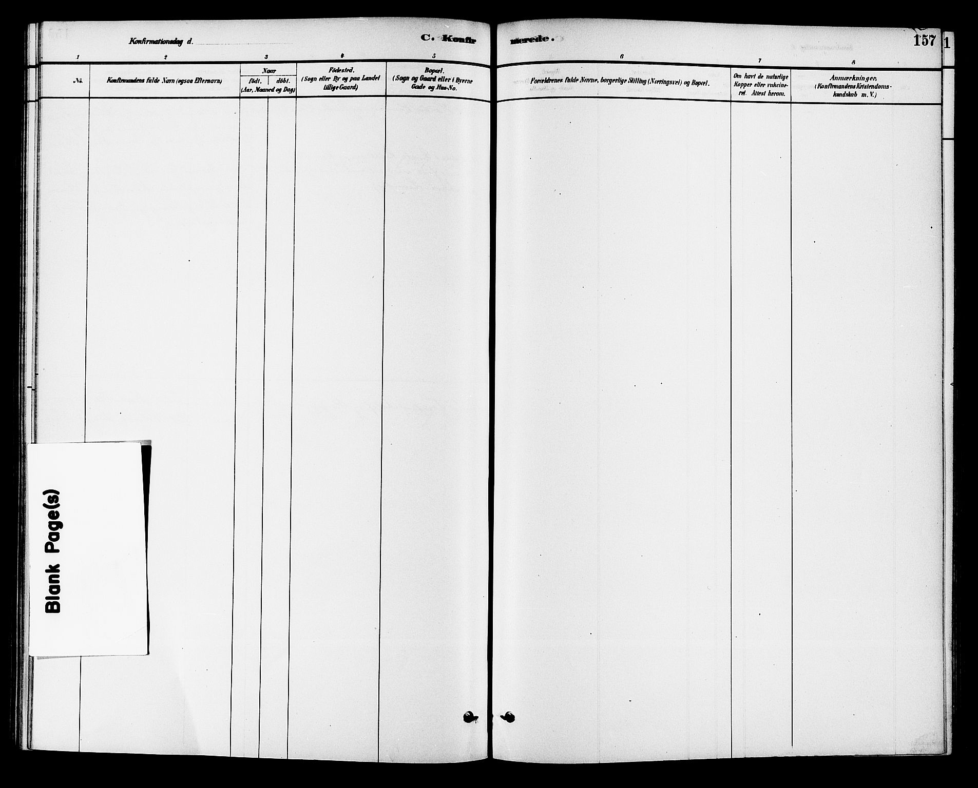 Krødsherad kirkebøker, AV/SAKO-A-19/G/Ga/L0001: Parish register (copy) no. 1, 1879-1893, p. 157