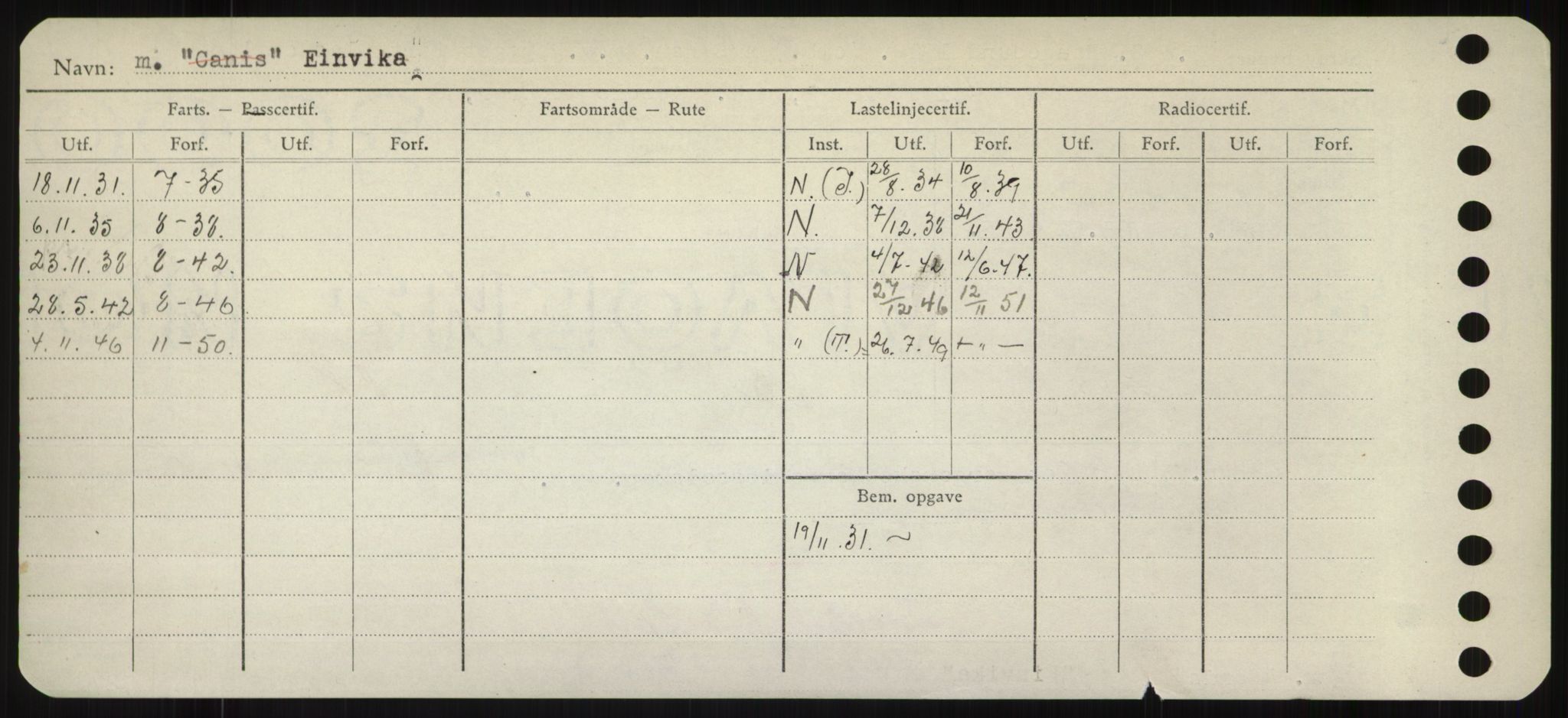 Sjøfartsdirektoratet med forløpere, Skipsmålingen, AV/RA-S-1627/H/Hd/L0009: Fartøy, E, p. 190